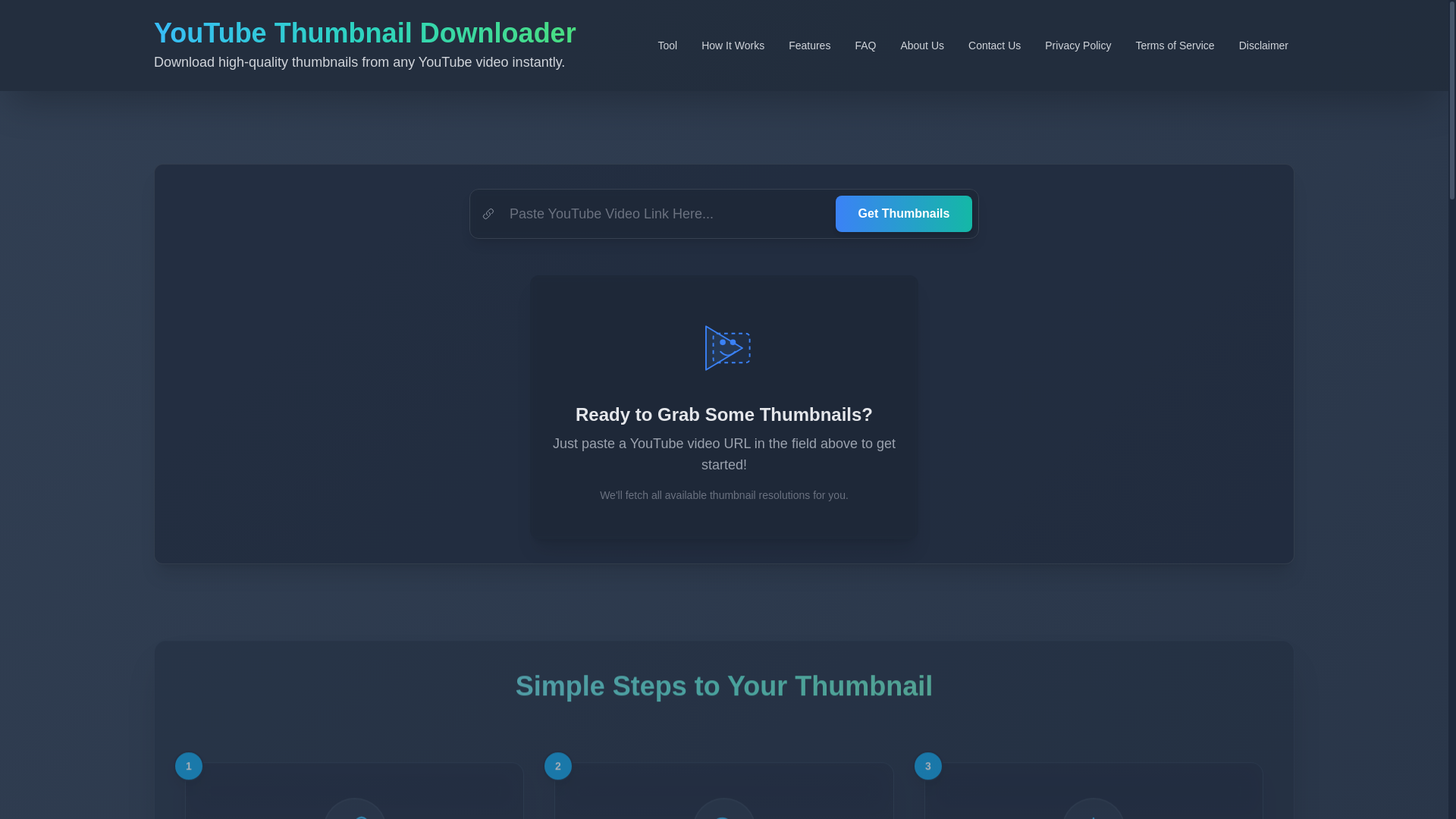website screenshot of https://youtube-thumbnail-downloader-b4g.pages.dev/