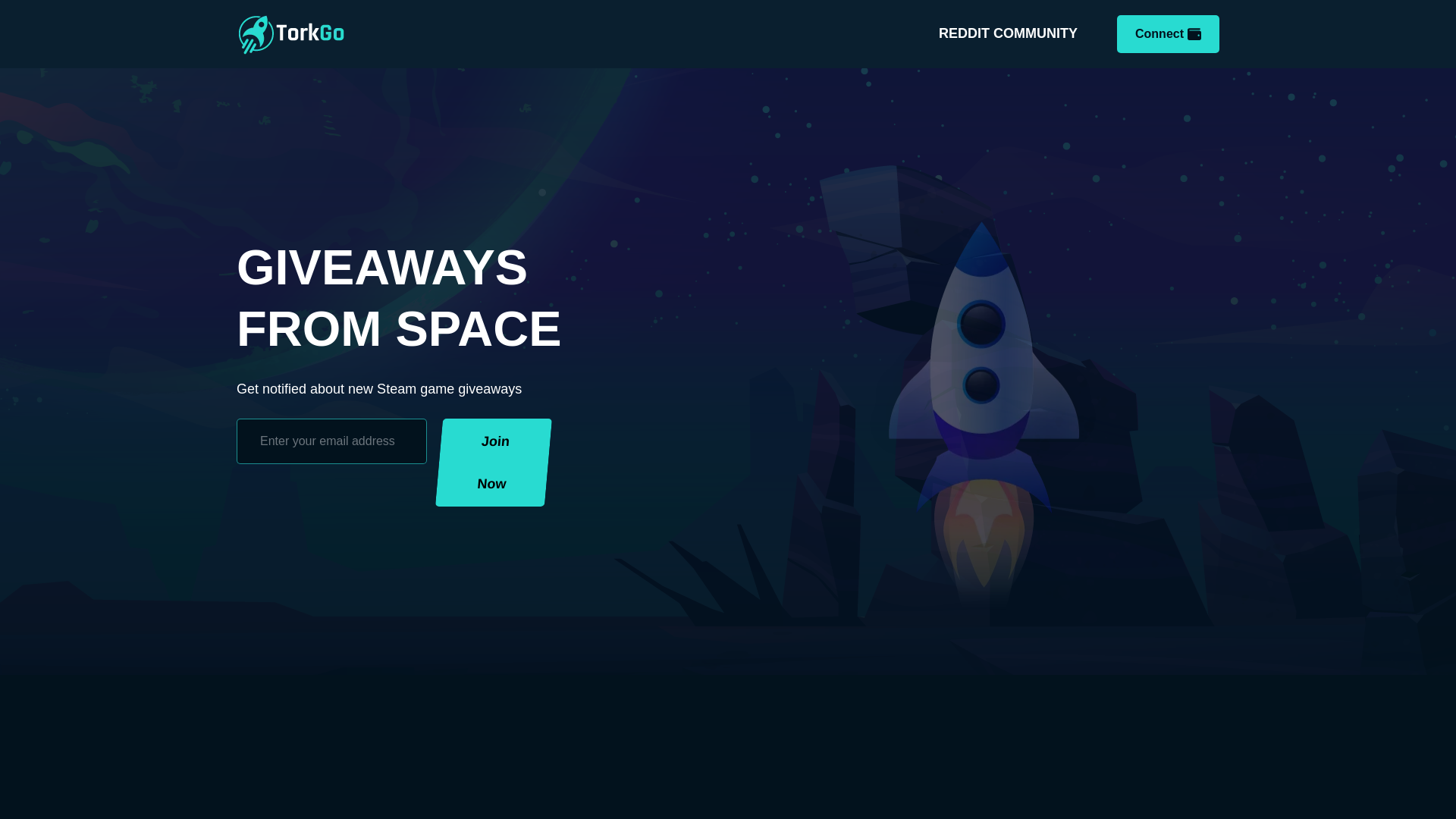 website screenshot of https://giveawaysfromspace.com/