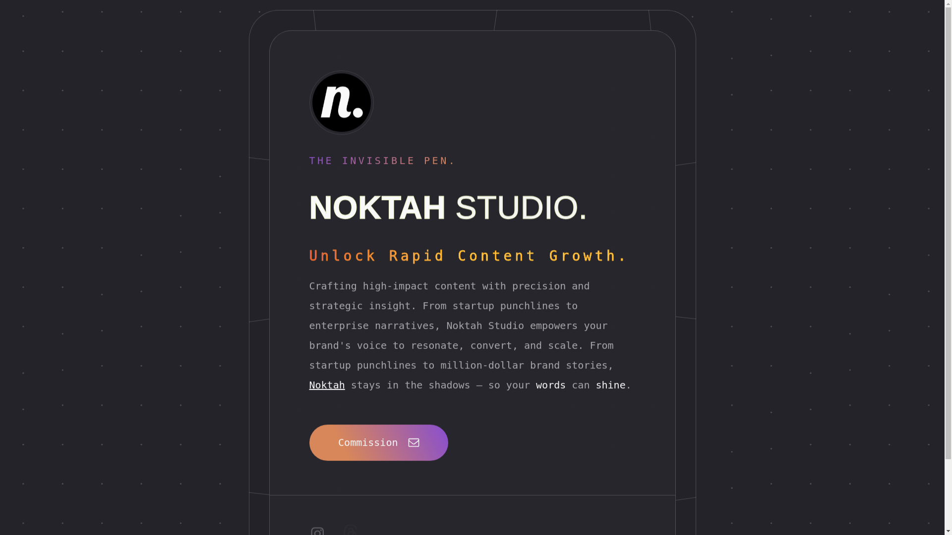 website screenshot of https://noktah.net/