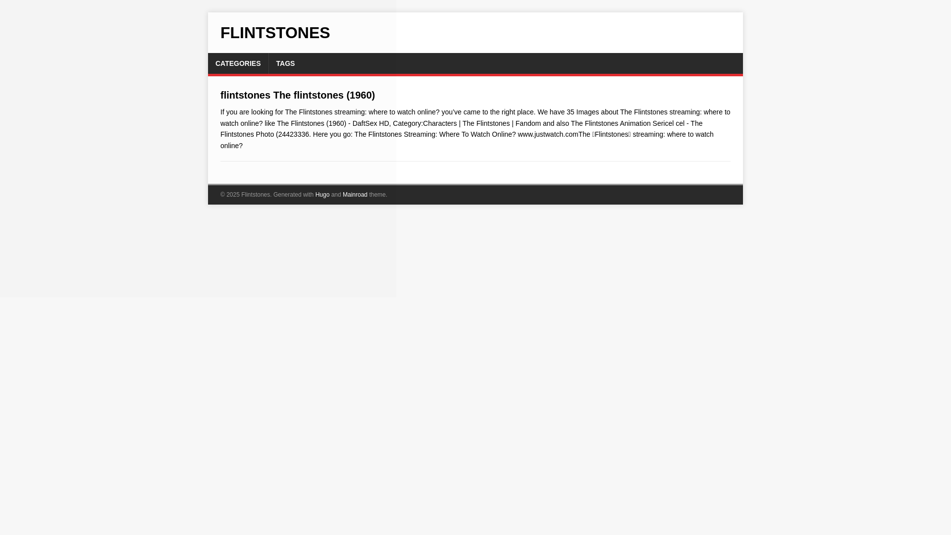 website screenshot of https://flintstones.pages.dev/