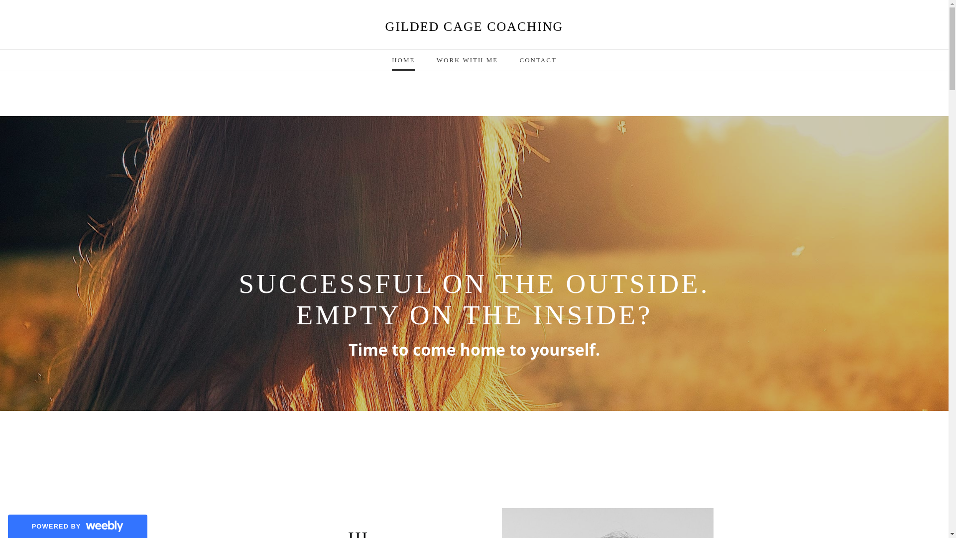 website screenshot of https://gildedcagecoaching.com/