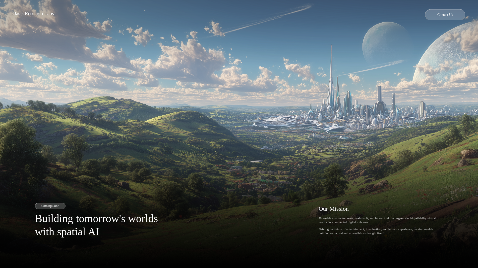 website screenshot of https://oasisresearchlabs-web.pages.dev/