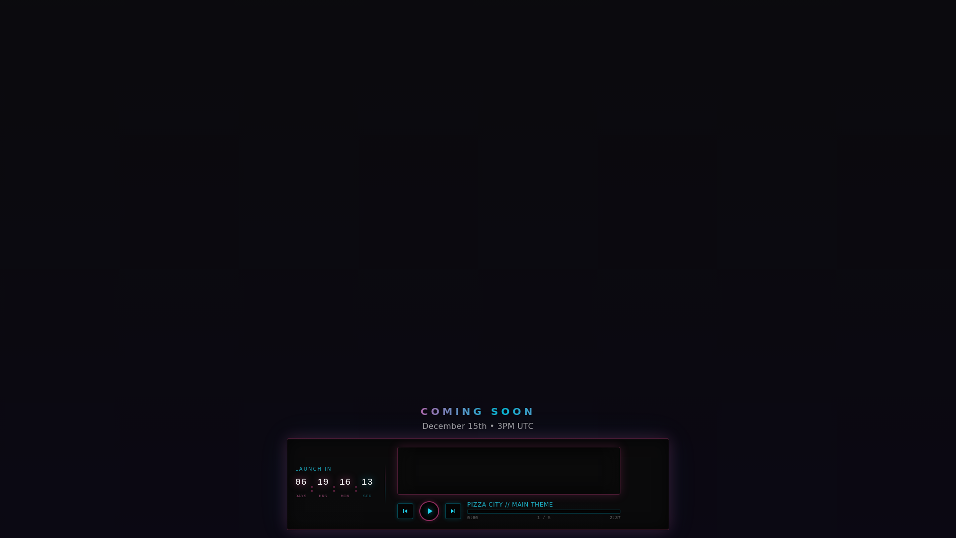 website screenshot of https://pizzacity.app/