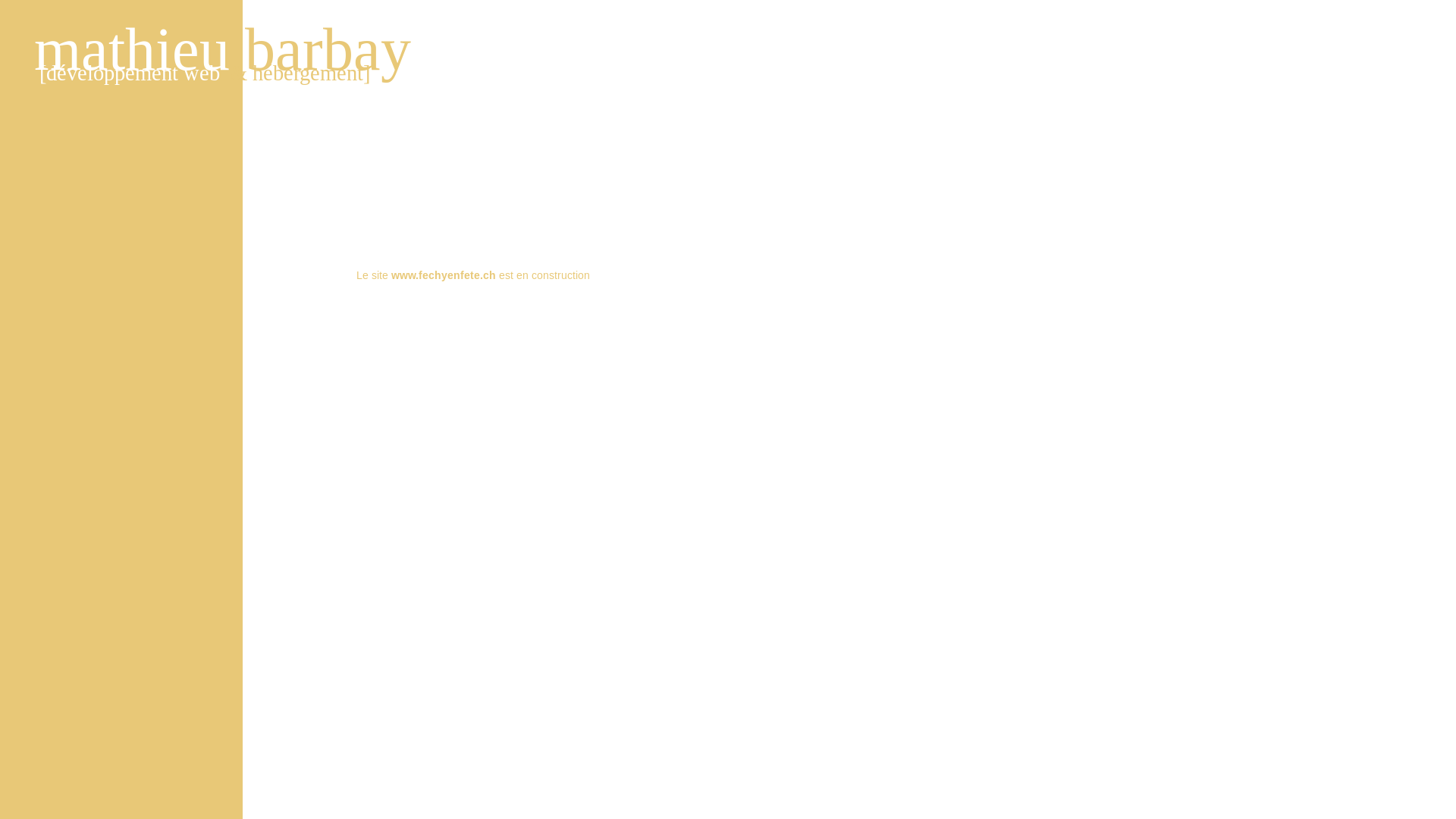 website screenshot of https://fechyenfete.ch/