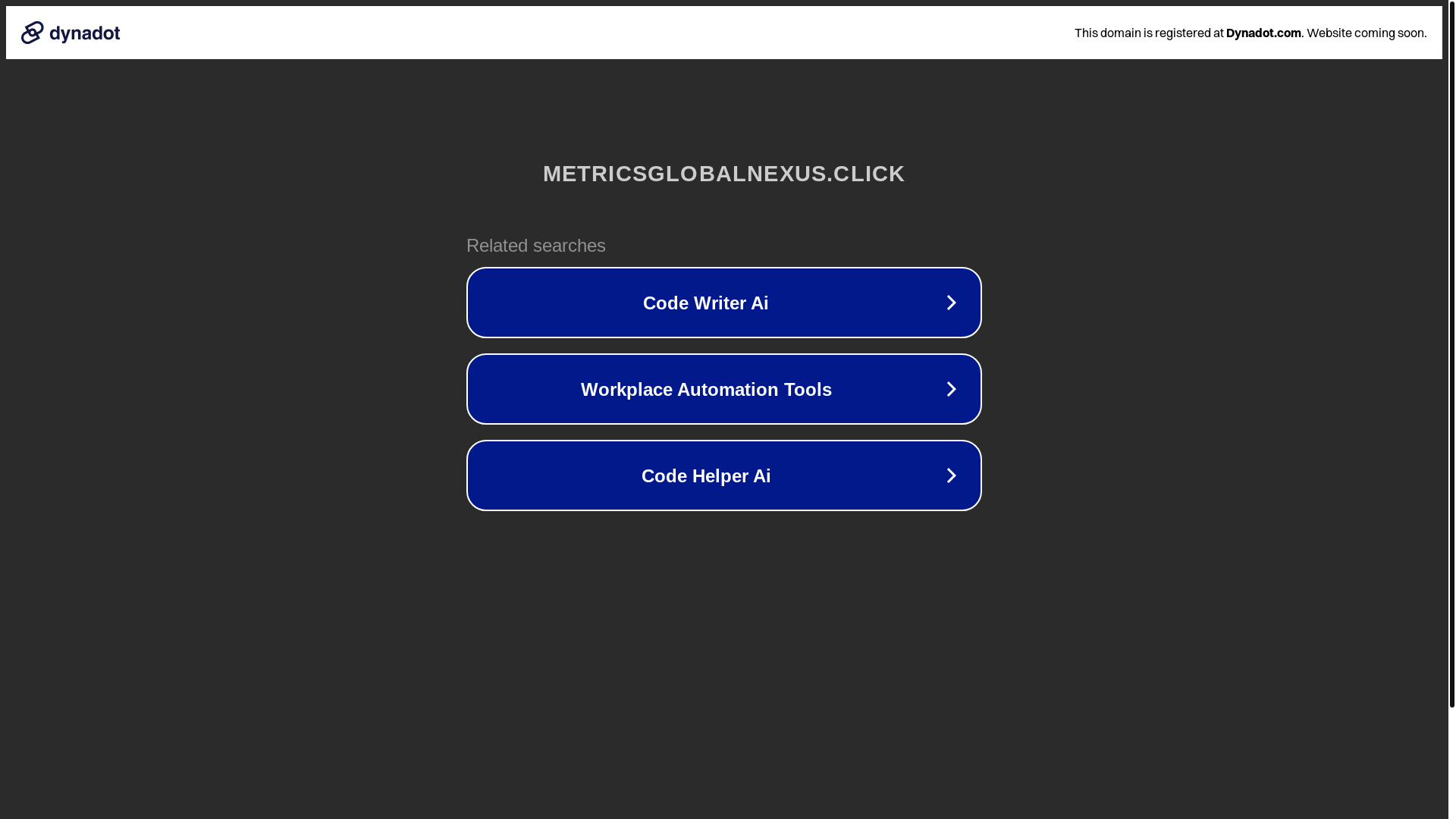 website screenshot of https://metricsglobalnexus.click/
