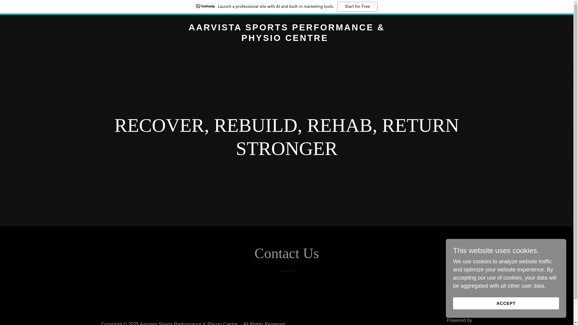 website screenshot of https://aarvista.co.in/
