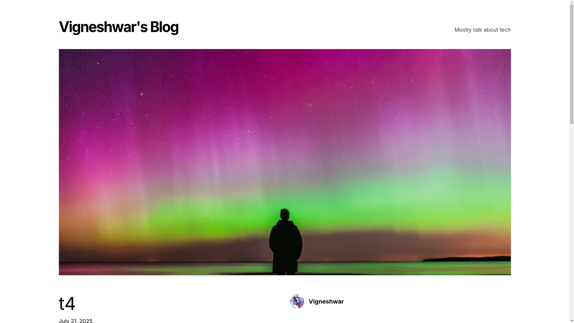 website screenshot of https://vigneshwarm.me/