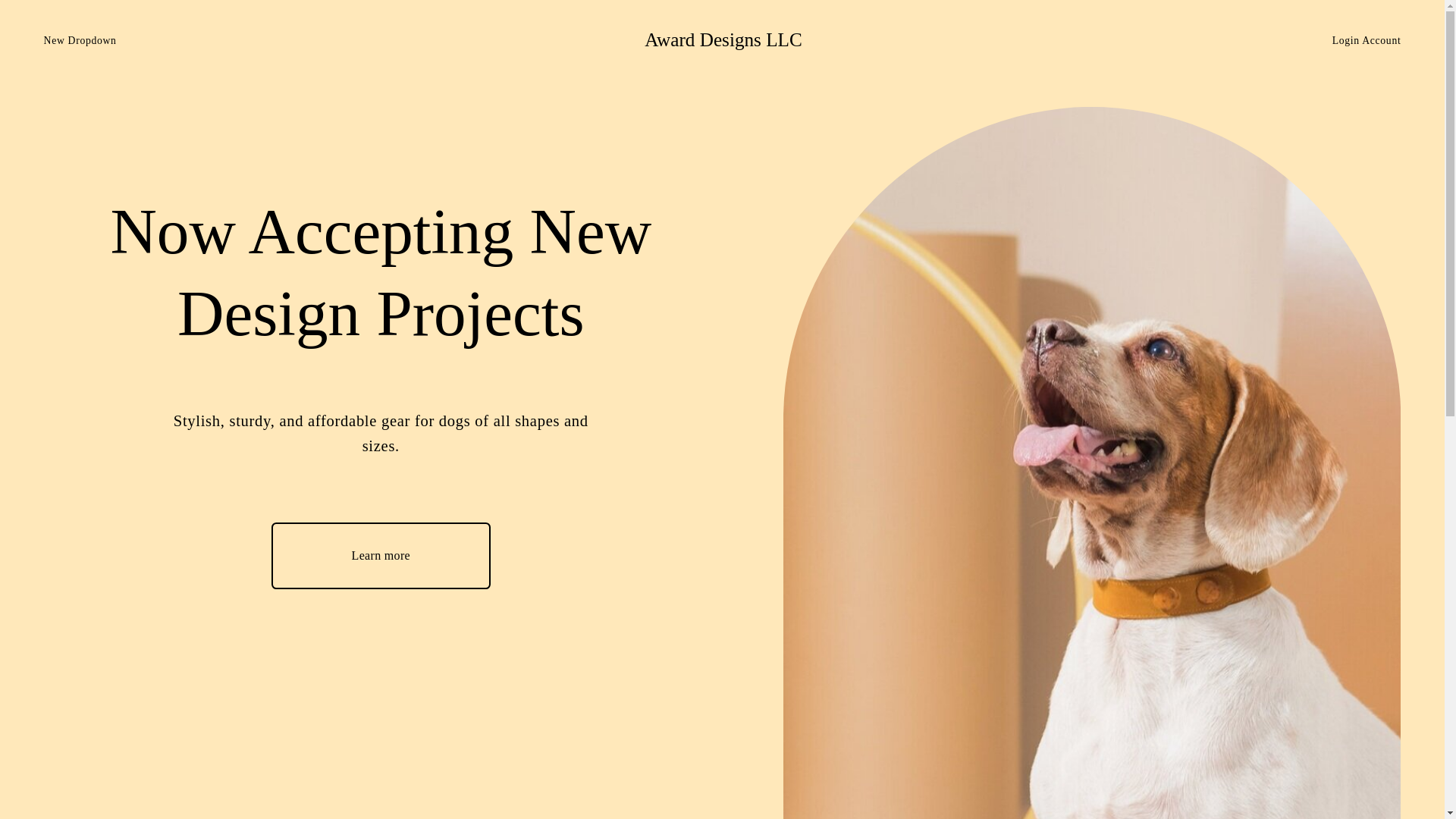 website screenshot of https://awarddesignsllc.com/