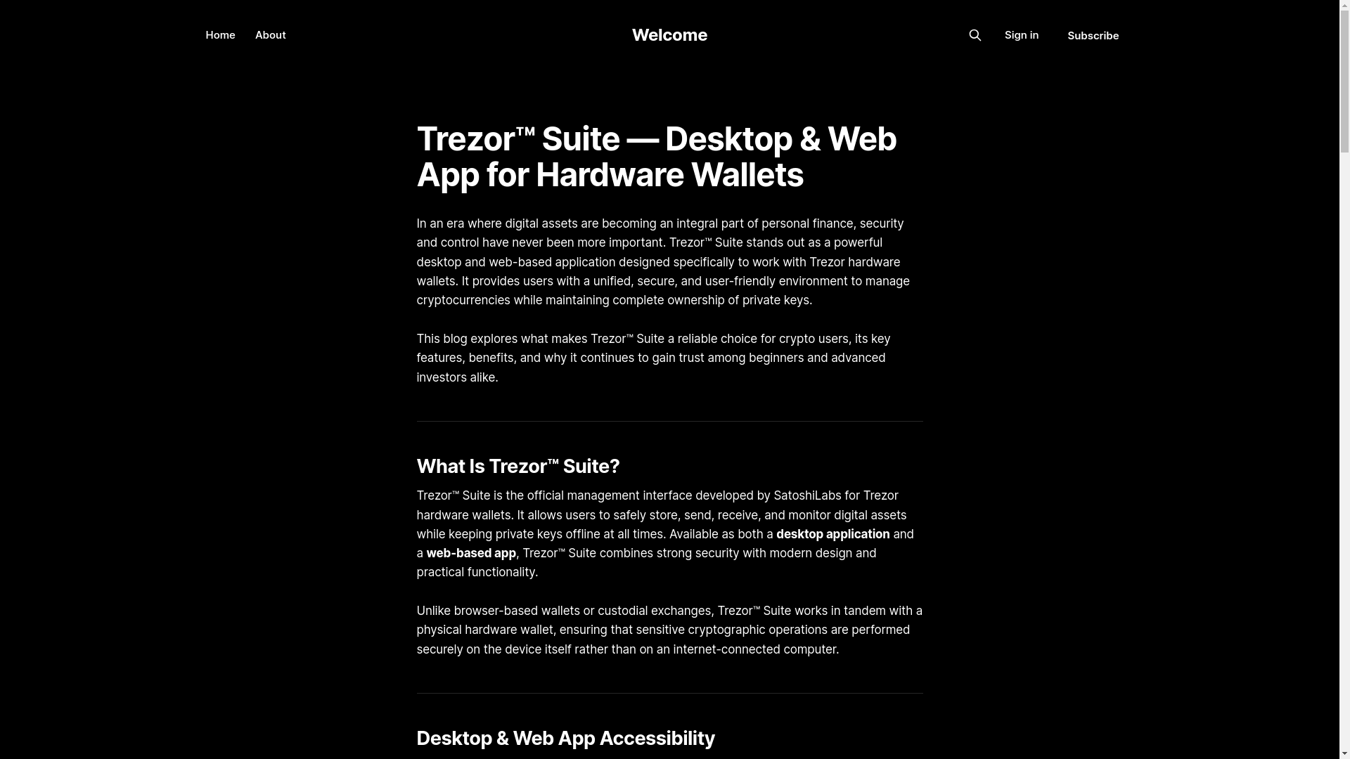 website screenshot of https://serviceplatform.ghost.io/suite-web/