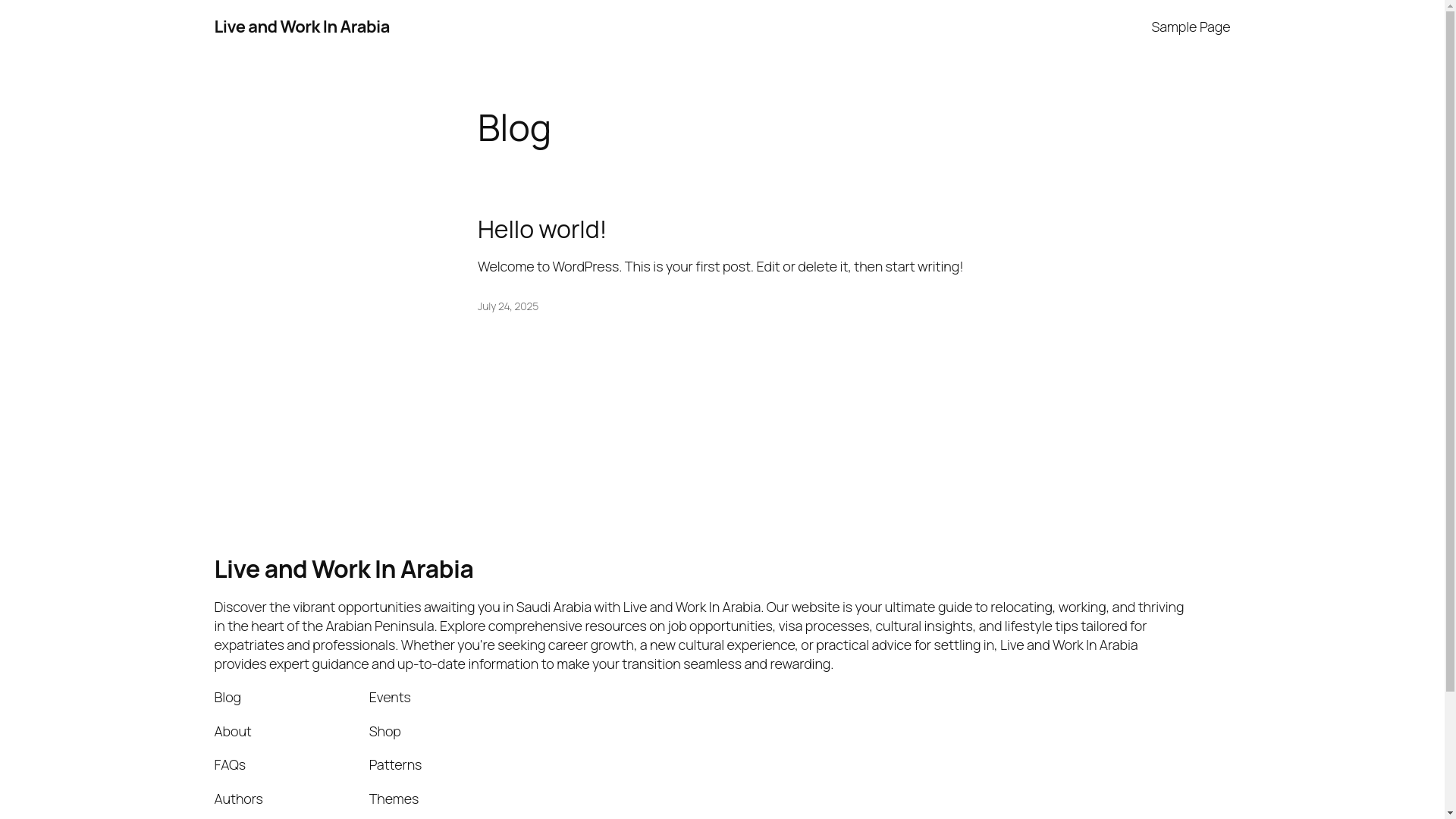 website screenshot of https://livenworkinarabia.my.id/