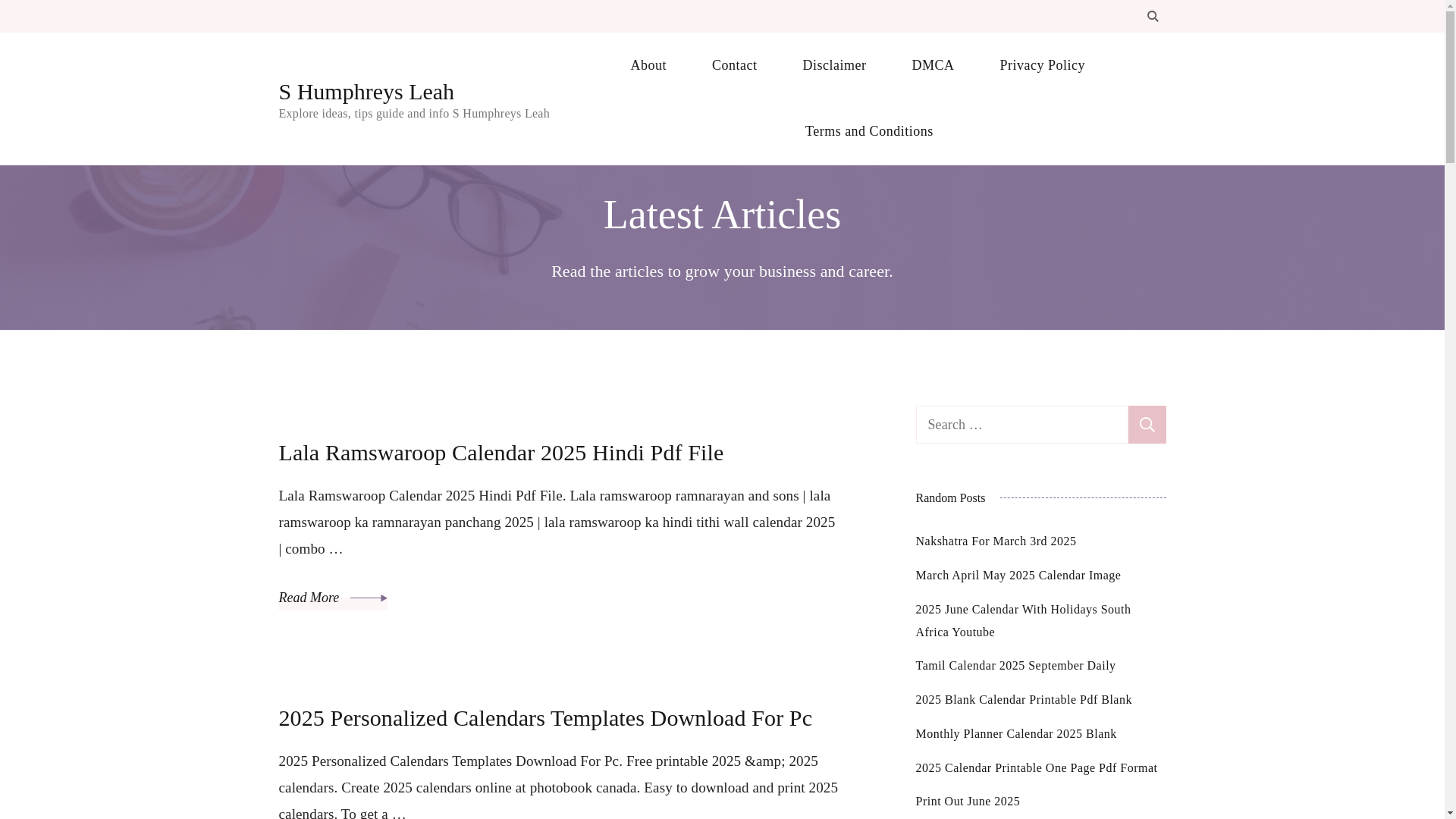 website screenshot of https://shumphreysleah.pages.dev/