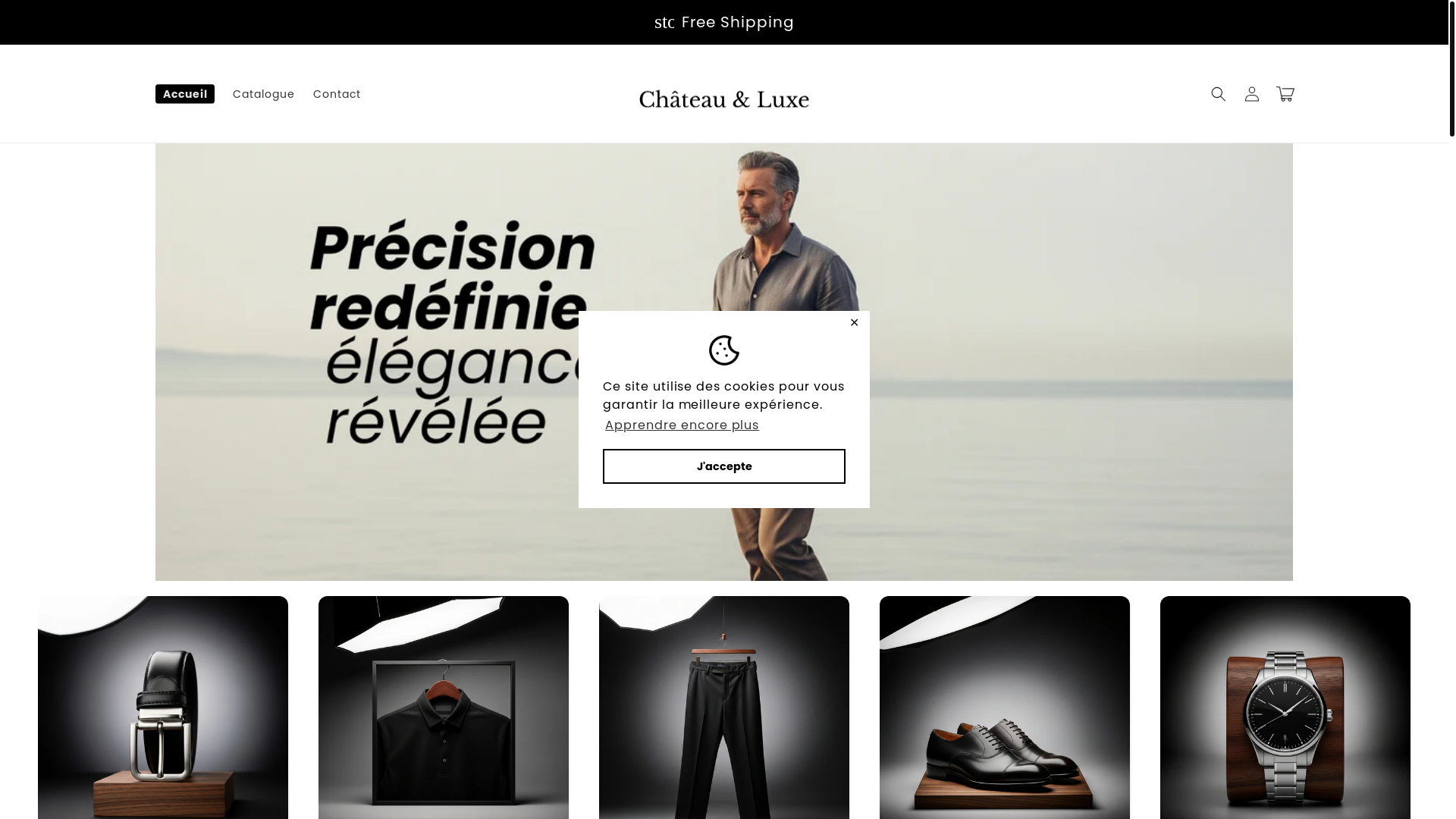 website screenshot of https://chateauandluxe.com/