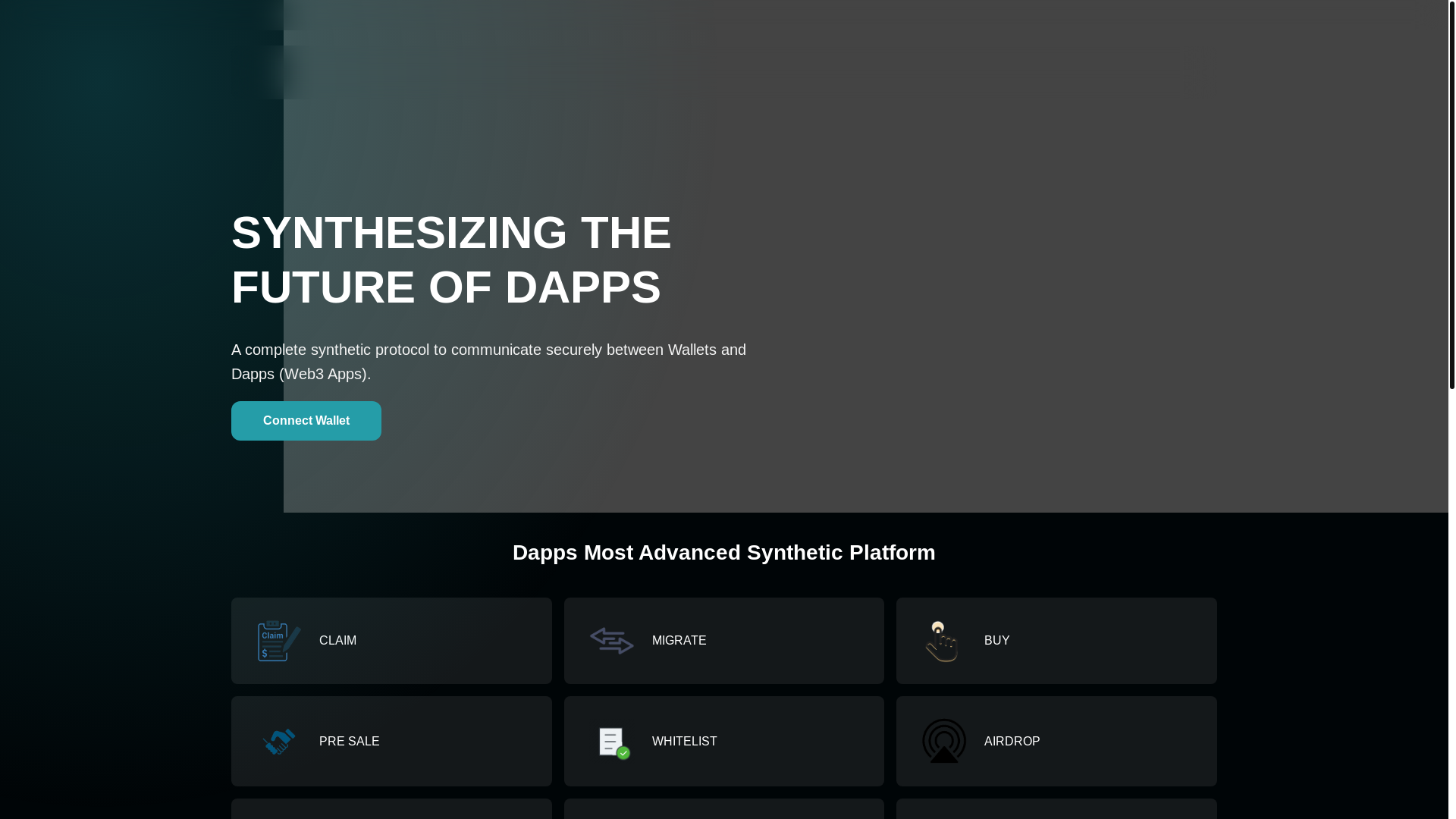website screenshot of https://deficentraldex.live/