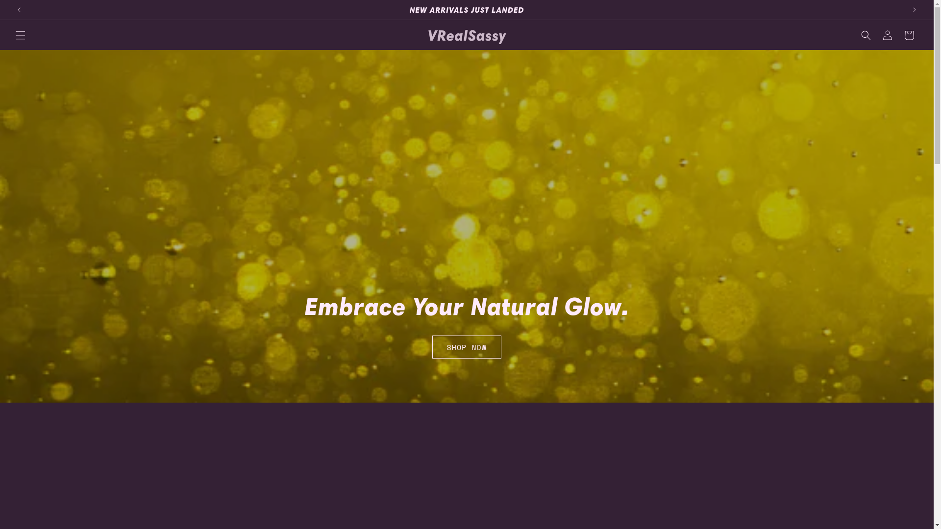 website screenshot of https://vrealsassy.com/