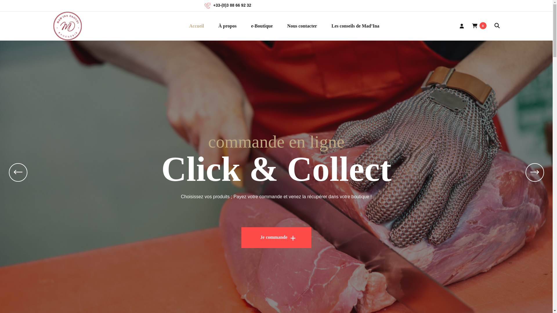 website screenshot of https://latelierbymadina.fr/