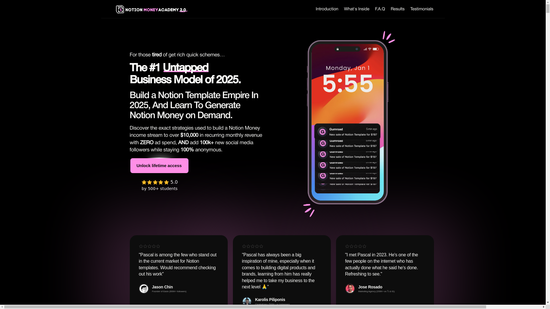 website screenshot of https://click.convertkit-mail2.com/68uq950ve5t8h5pe9dpaohpl020kkh9hv8882/m2h22o34u5h3n8npkvcm/aHR0cHM6Ly9ub3Rpb25tb25leWFjYWRlbXkuY29tLw==