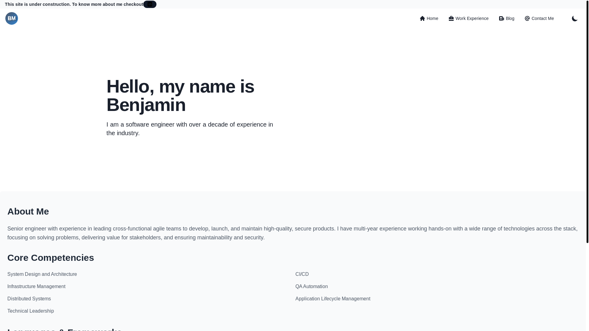 website screenshot of https://benjaminmishra-github-io.pages.dev/