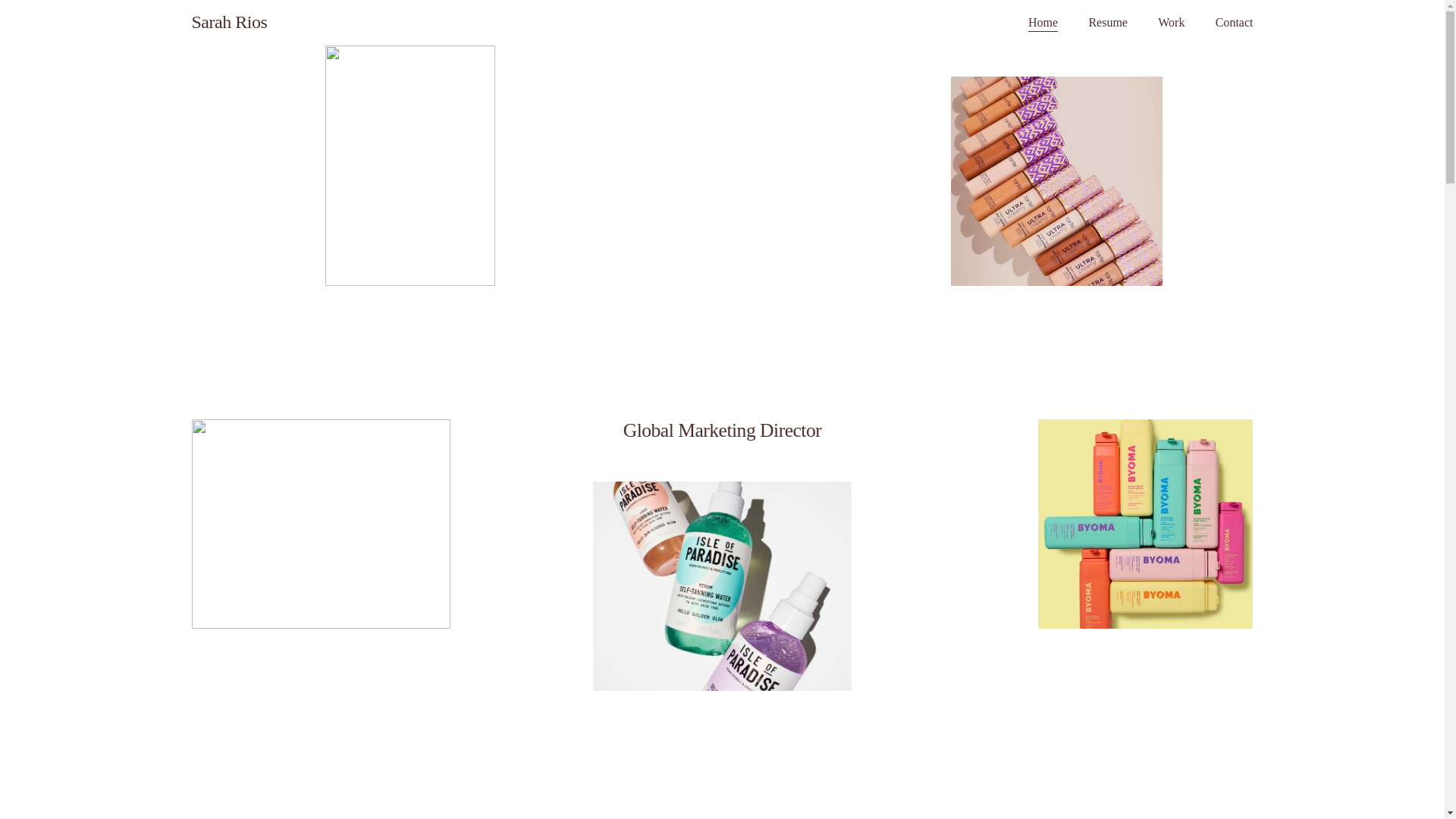 website screenshot of https://sarah-rios.com/