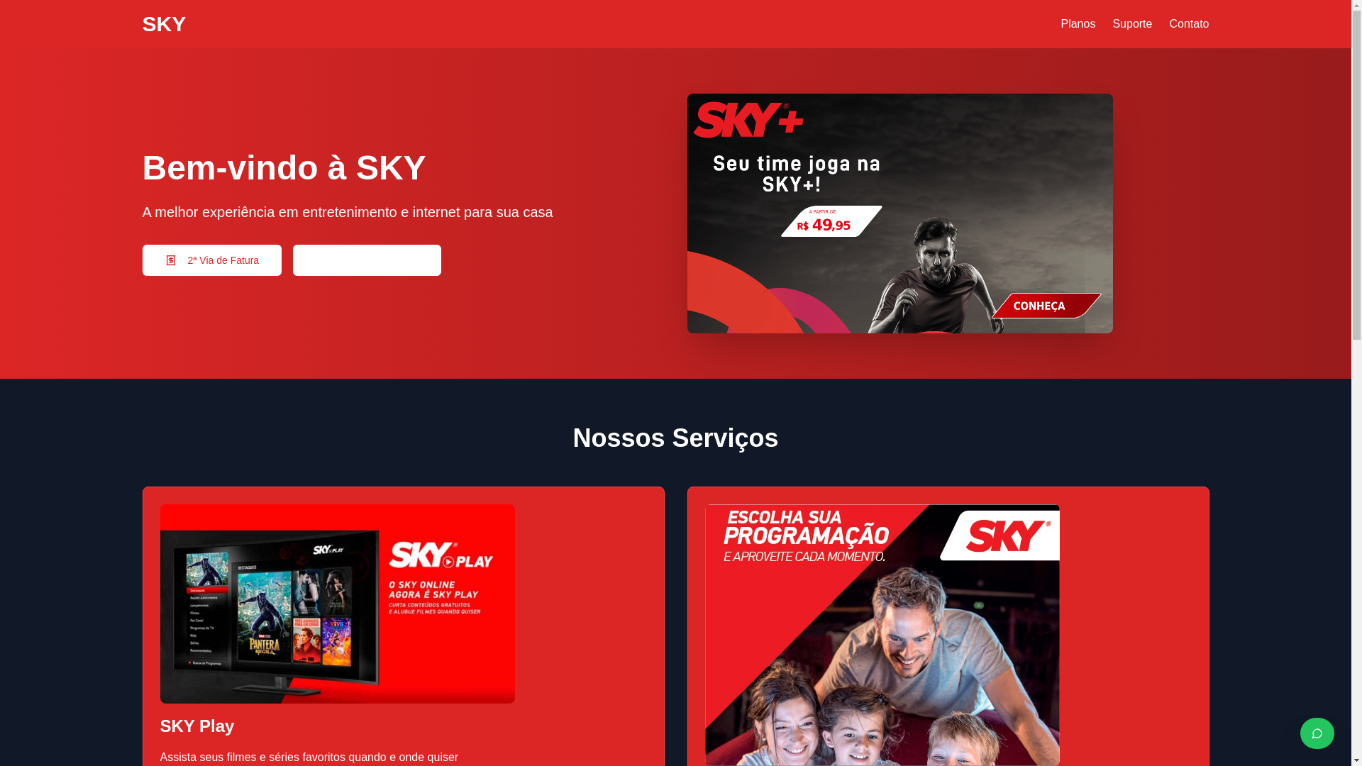 website screenshot of https://suportesky.site/