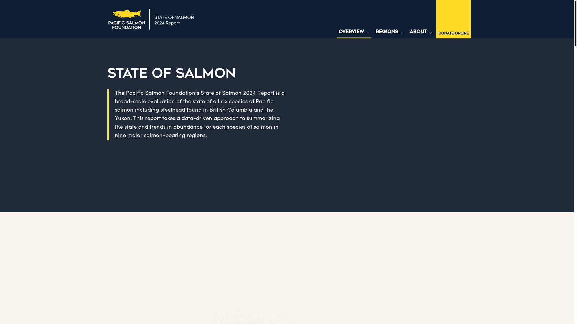 website screenshot of https://pacific-salmon-foundation-frontend.pages.dev/