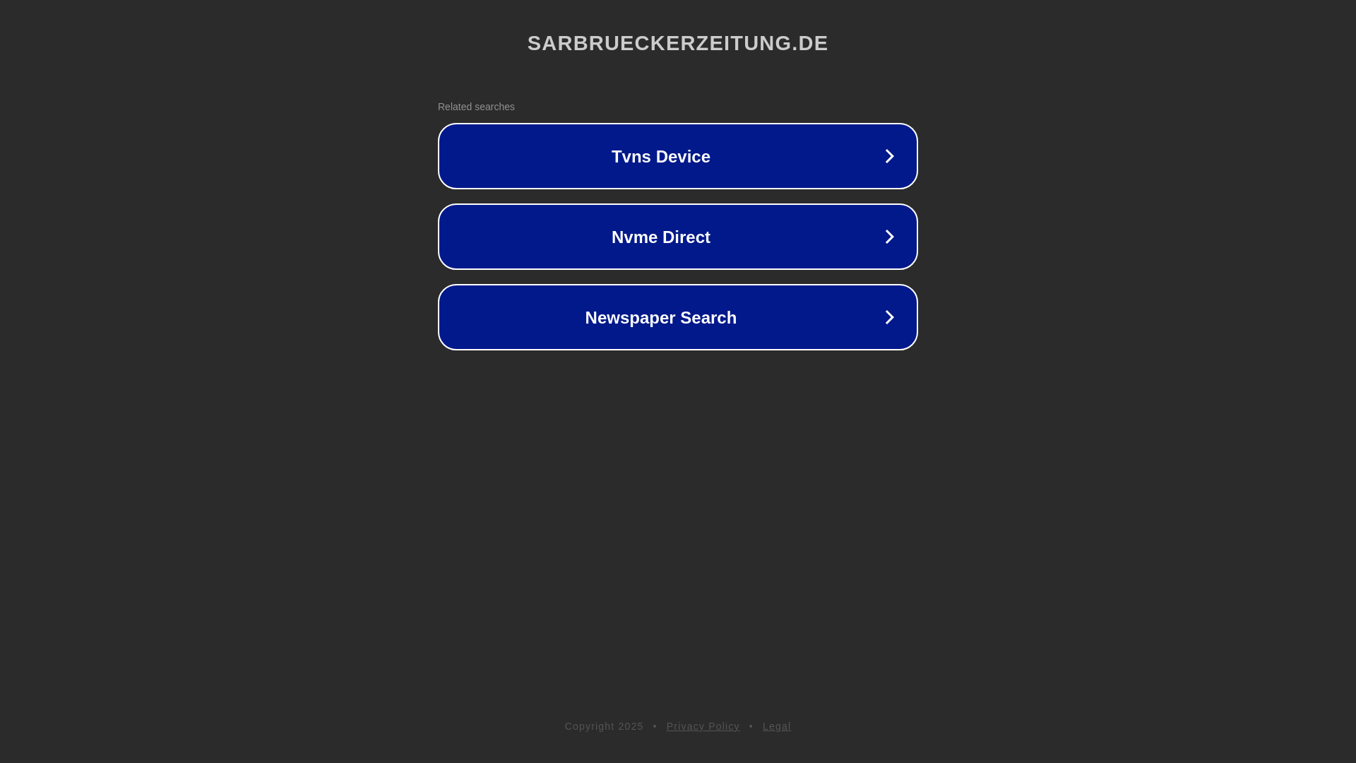 website screenshot of https://sarbrueckerzeitung.de/