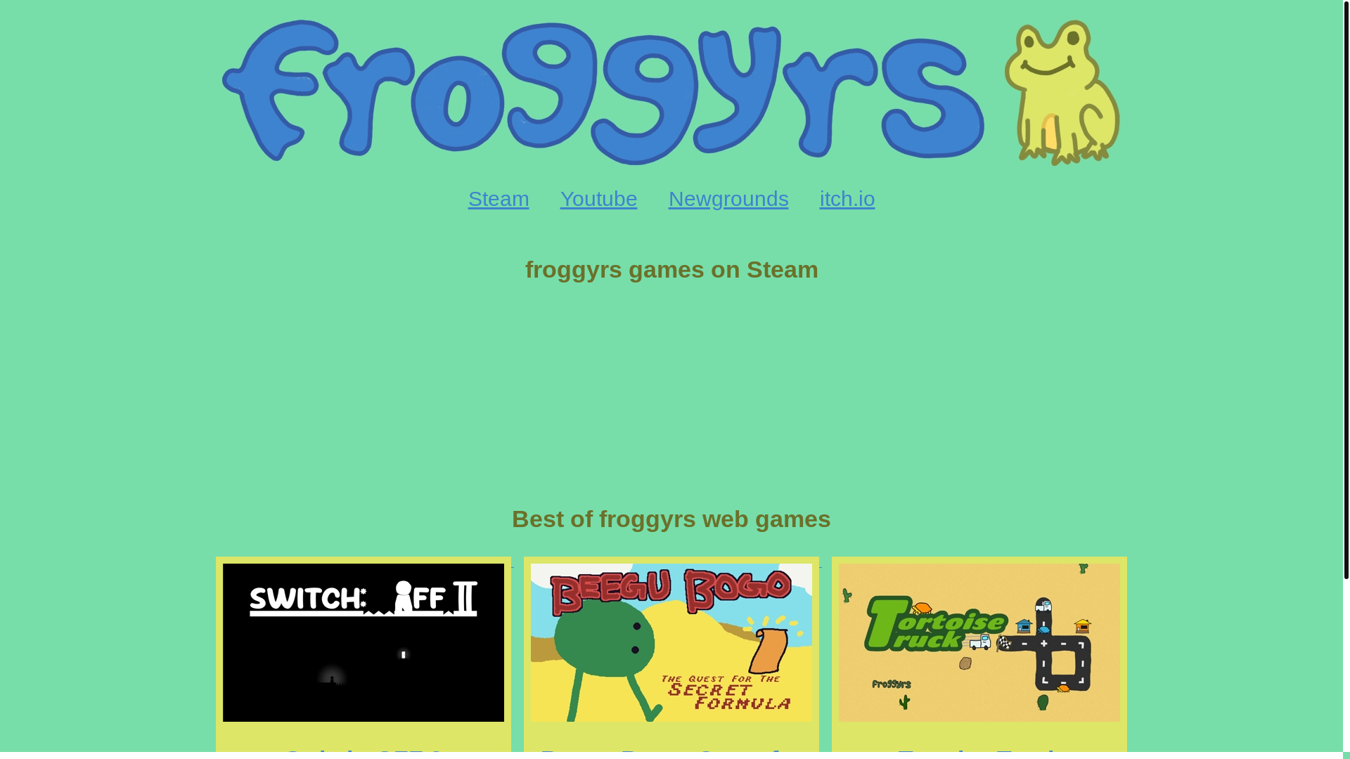 website screenshot of https://froggyrs-website.pages.dev/