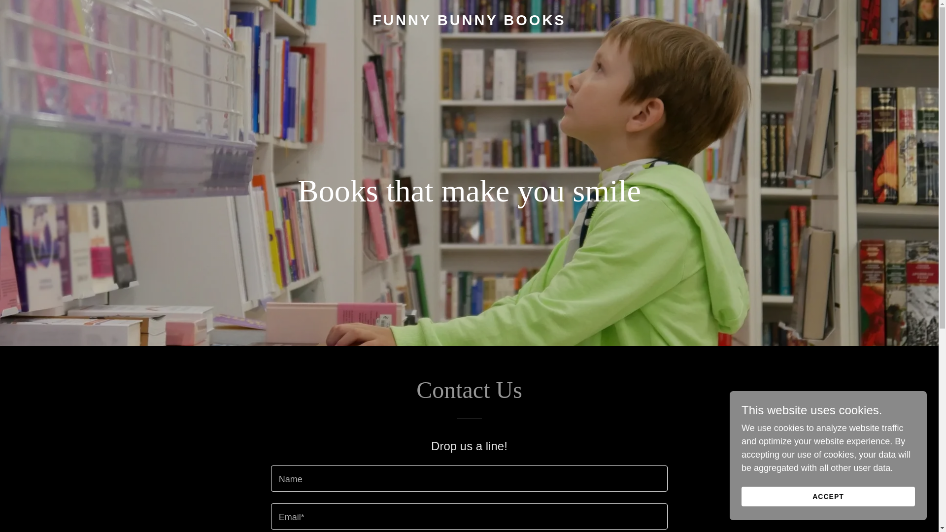 website screenshot of https://funnybunnybooks.store/