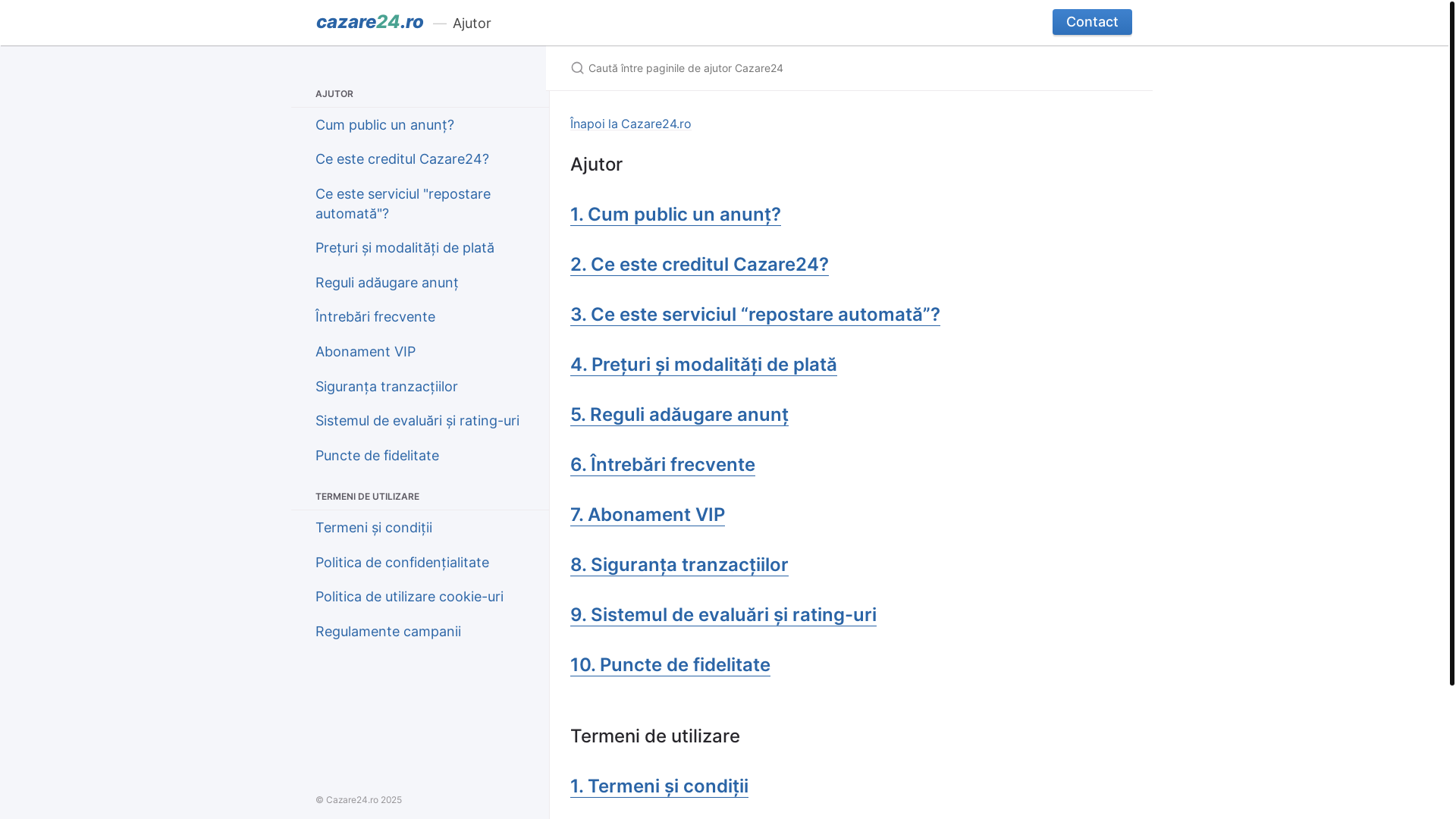 website screenshot of https://cazare24-help-pages.pages.dev/