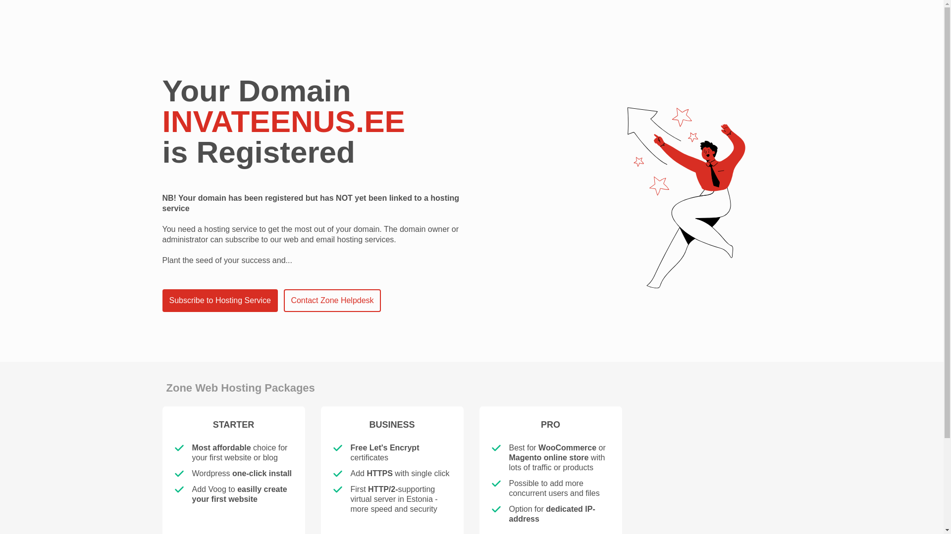 website screenshot of https://invateenus.ee/