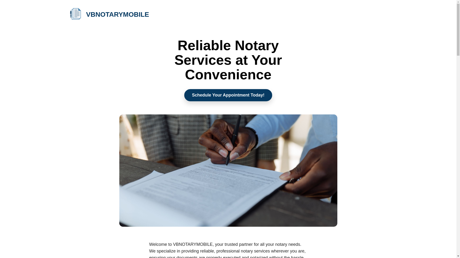 website screenshot of https://vbnotarymobile.net/