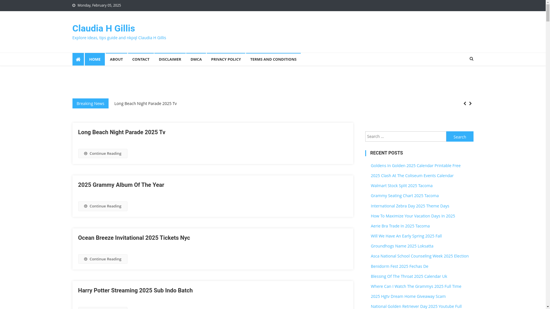 website screenshot of https://claudiahgillism.pages.dev/