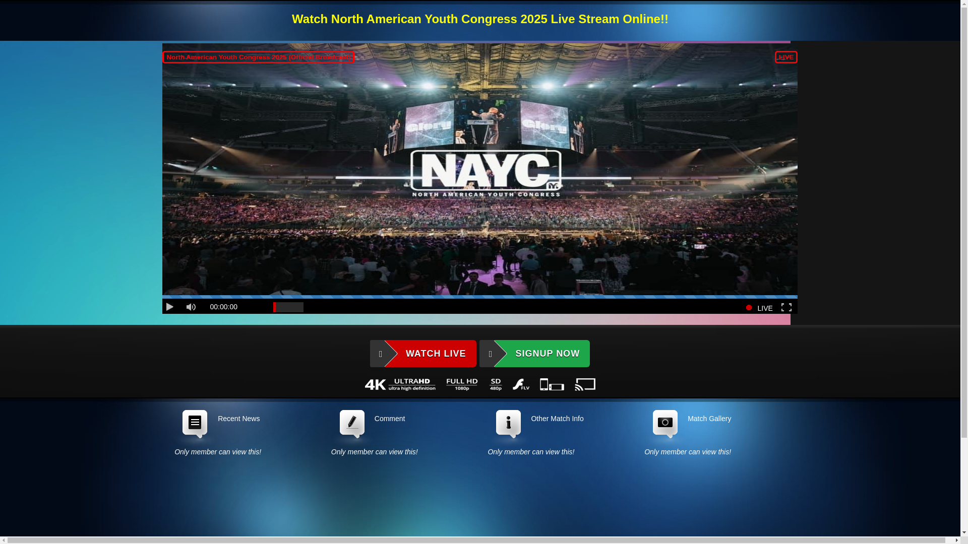 website screenshot of https://sportsstream256hdtv.com/NAYC-2025/