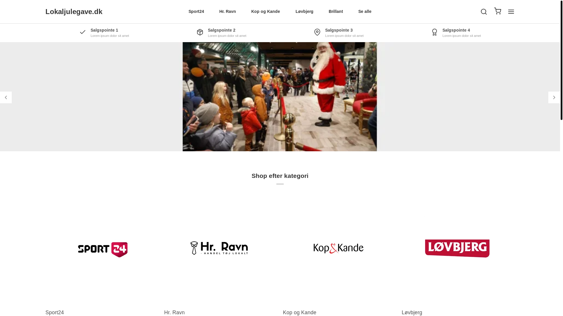 website screenshot of https://lokaljulegave.dk/
