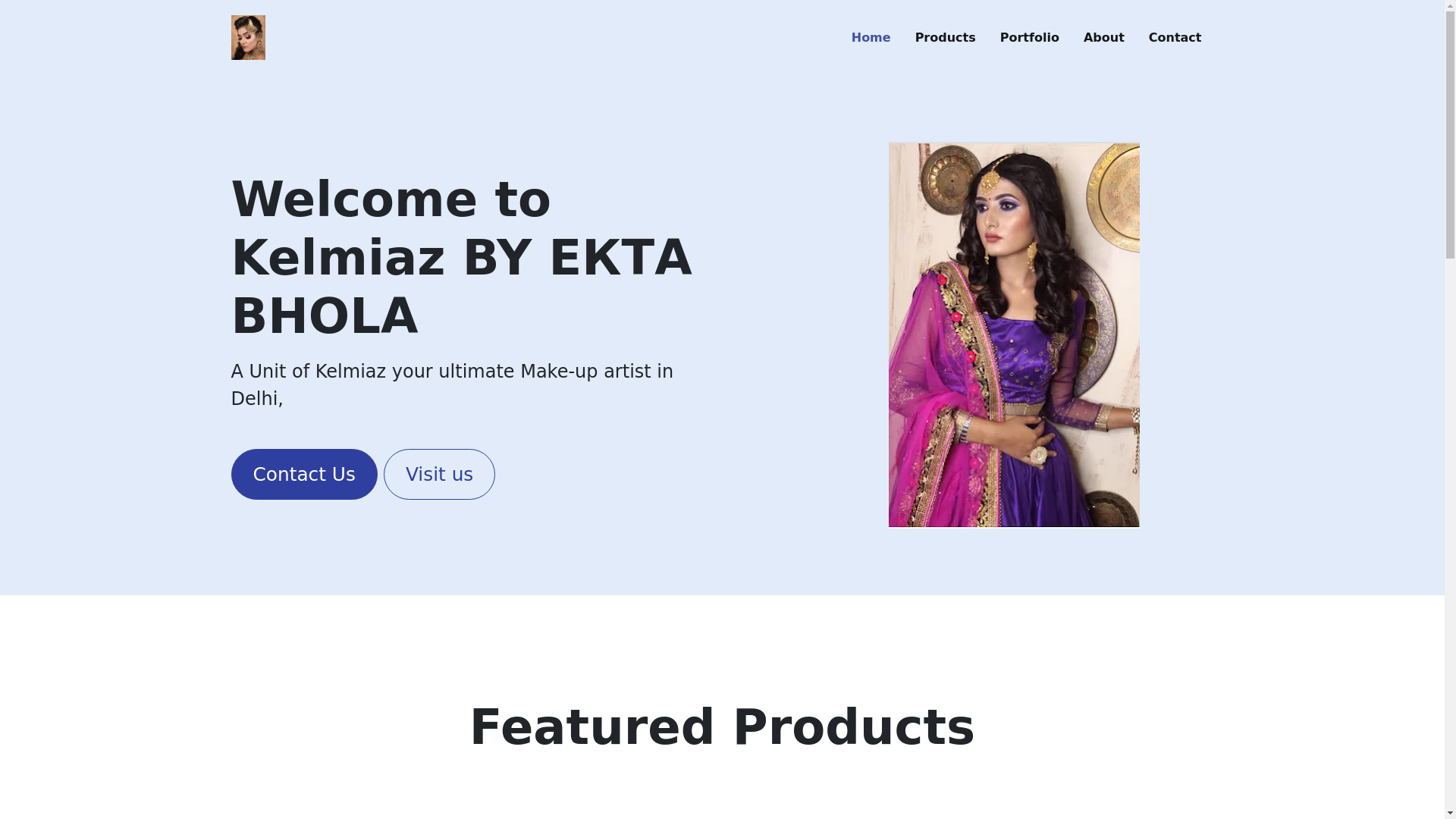 website screenshot of https://kelmiaz.com/