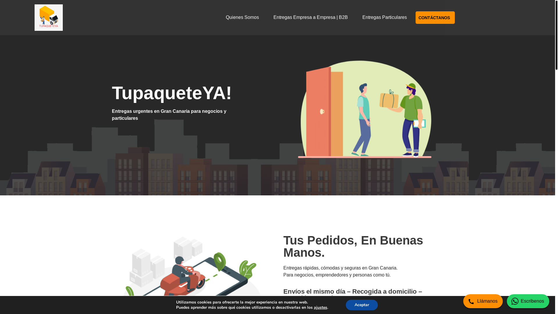 website screenshot of https://tupaqueteya.com/
