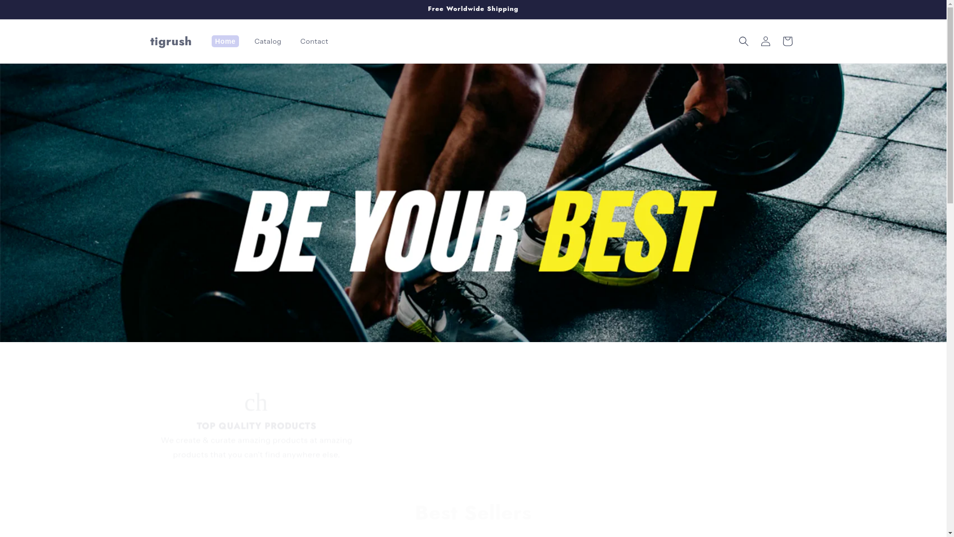 website screenshot of https://tigrush.com/