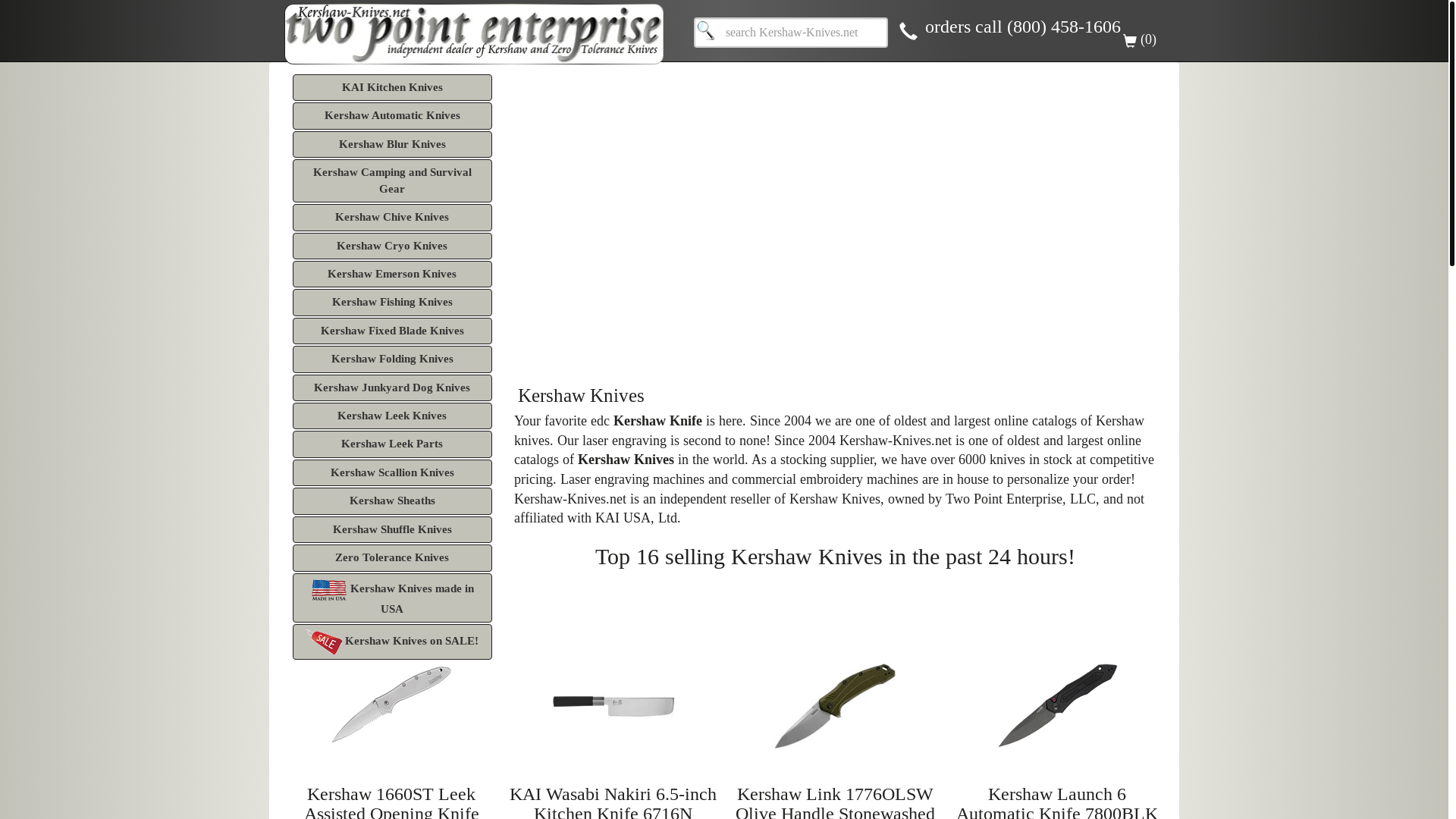 website screenshot of https://kershawknves.com/