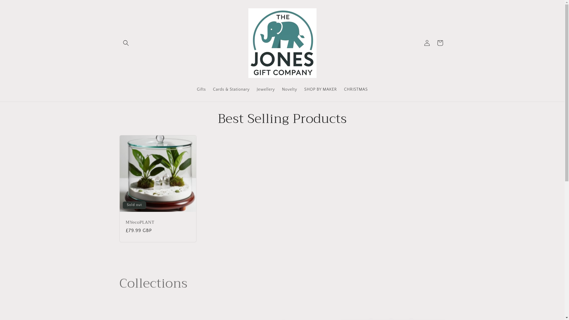 website screenshot of https://thejonesgiftcompany.co.uk/