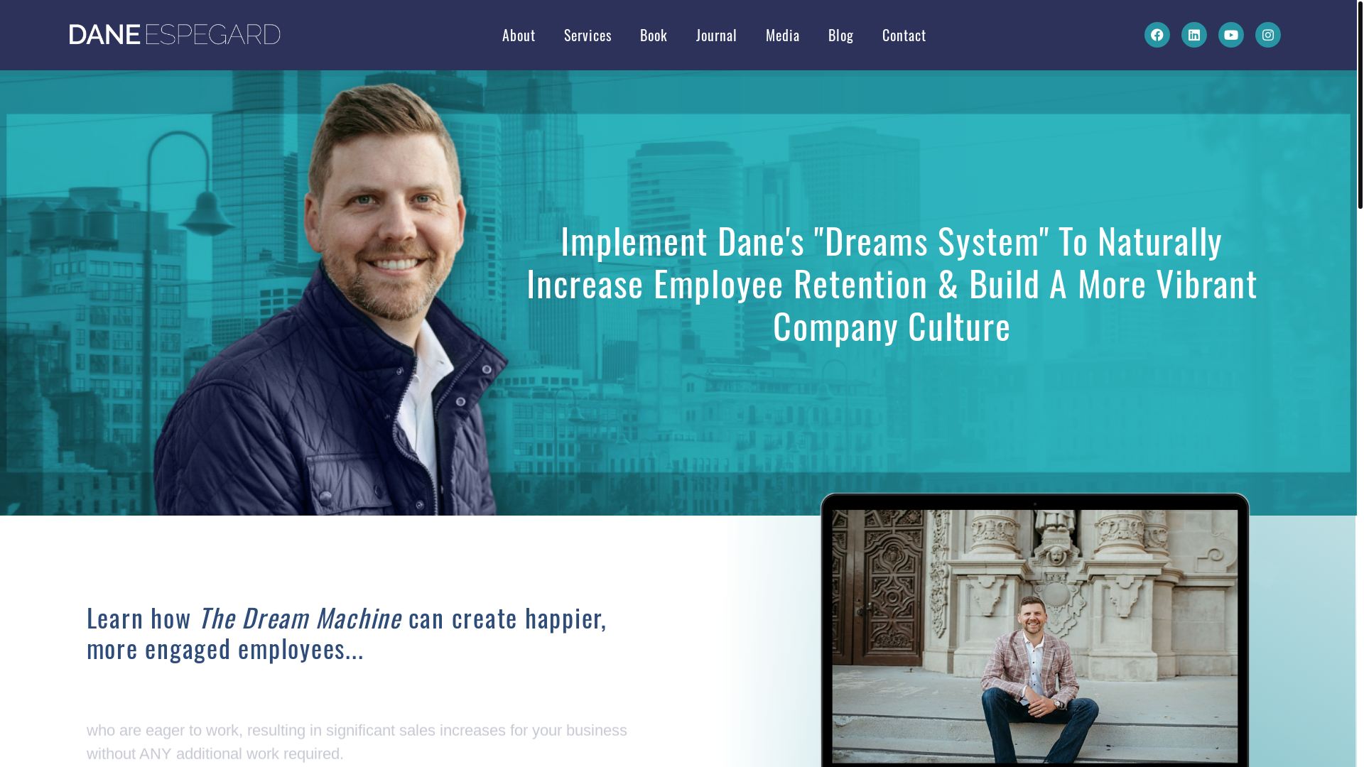 website screenshot of https://teamdaneespegard.com/