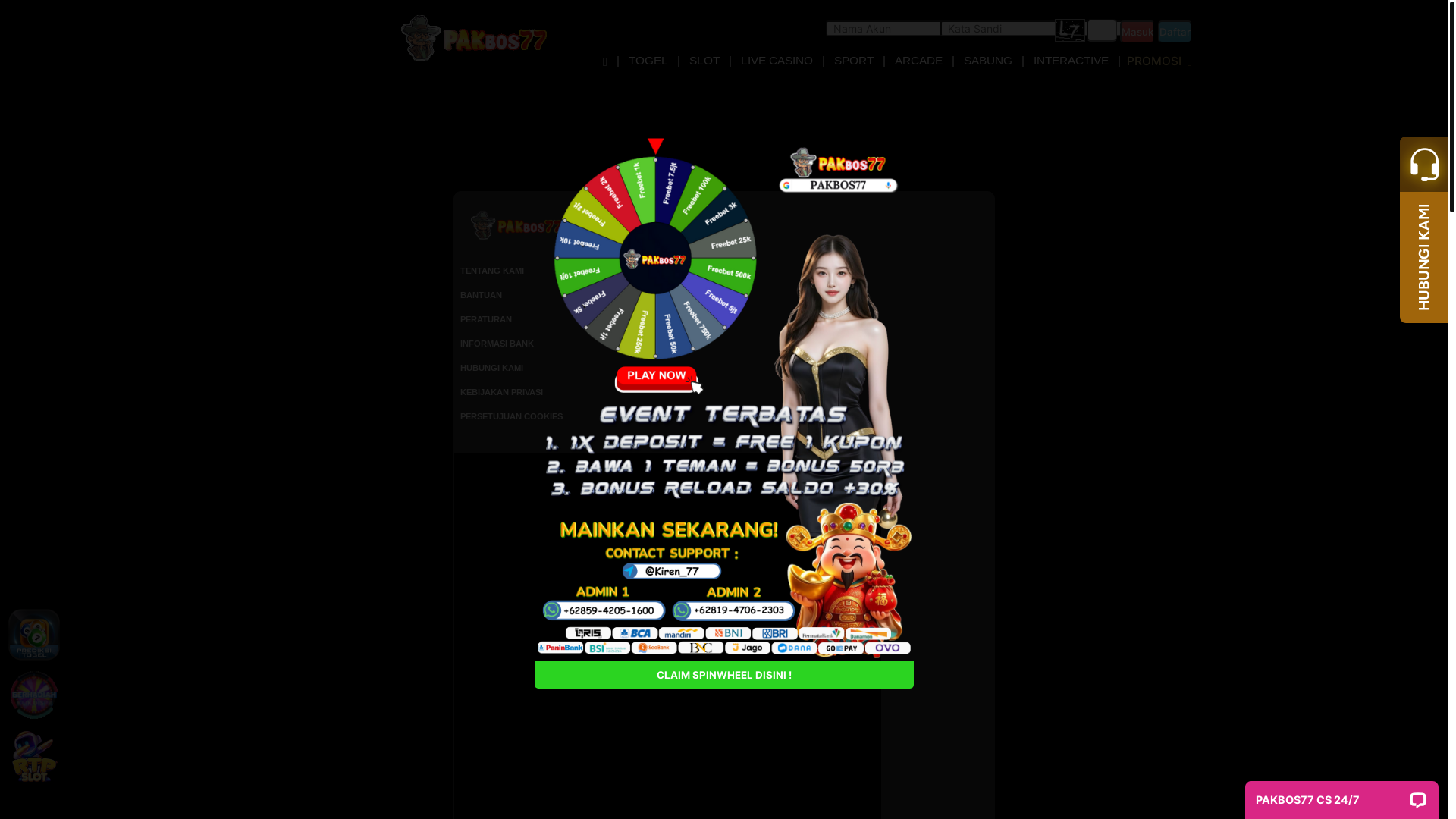 website screenshot of https://hormatpakbos.site/