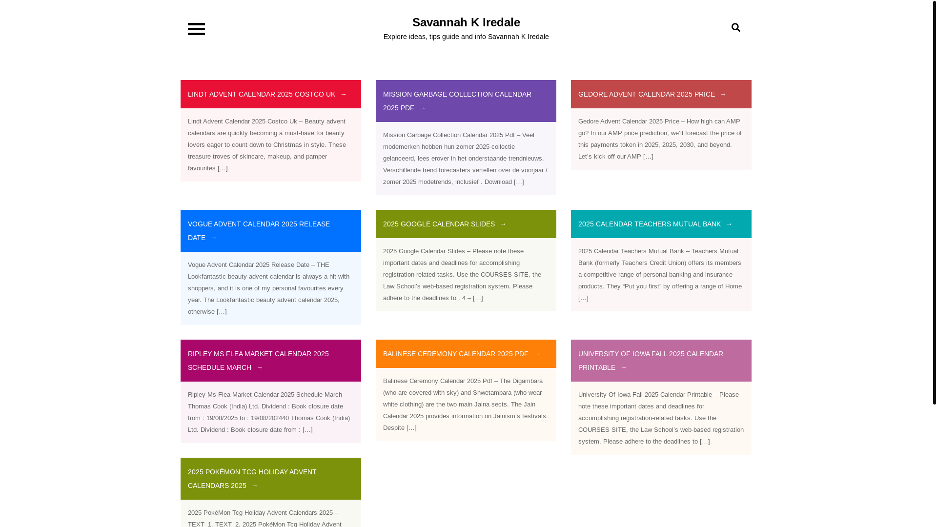 website screenshot of https://savannahkiredale.pages.dev/