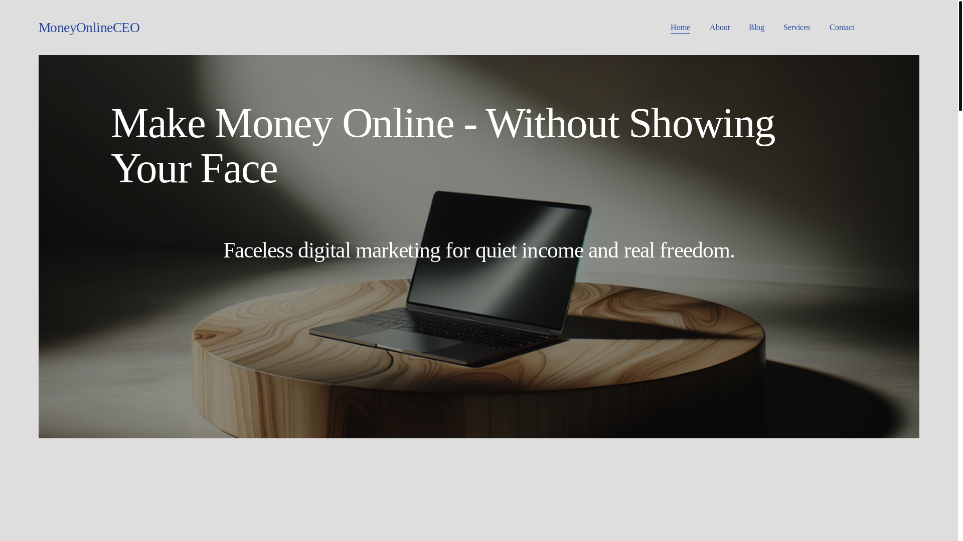 website screenshot of https://moneyonlineceo.com/