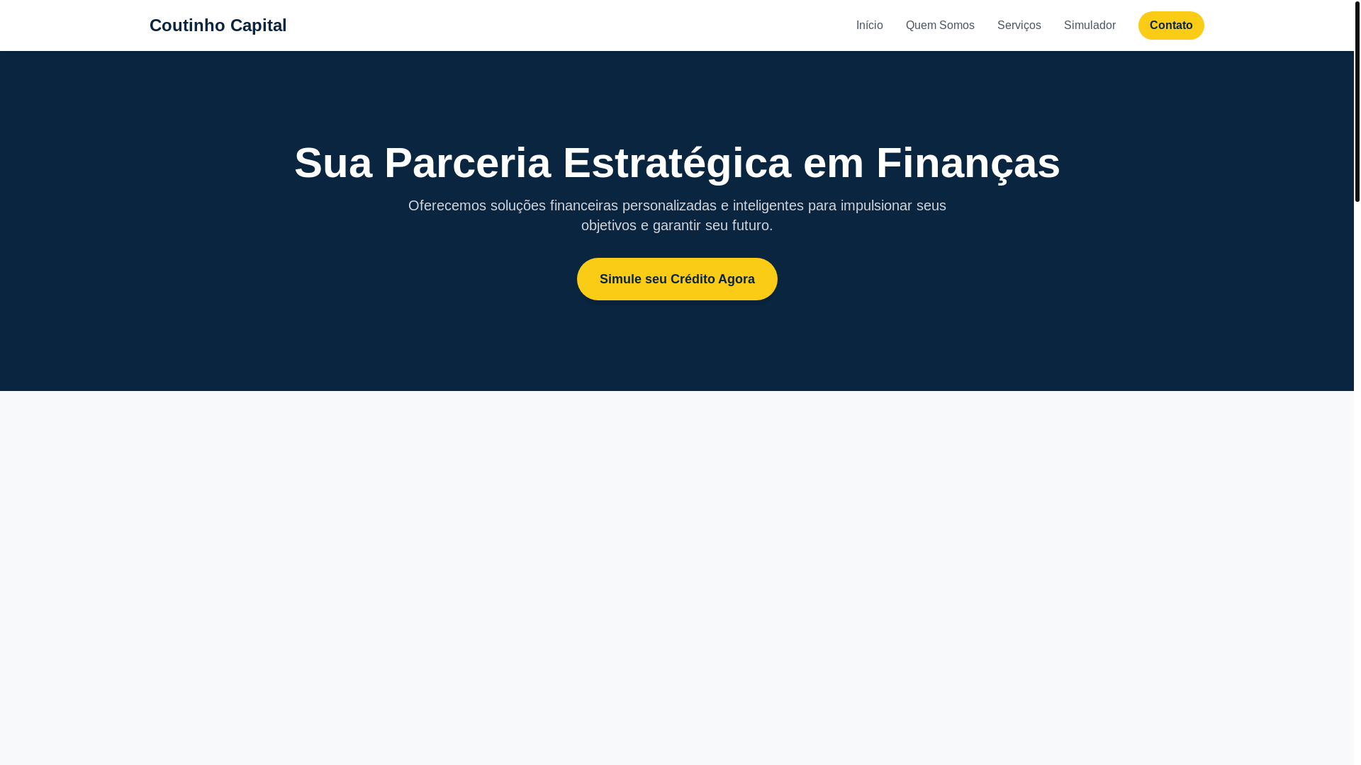 website screenshot of https://coutinhocapital.pages.dev/