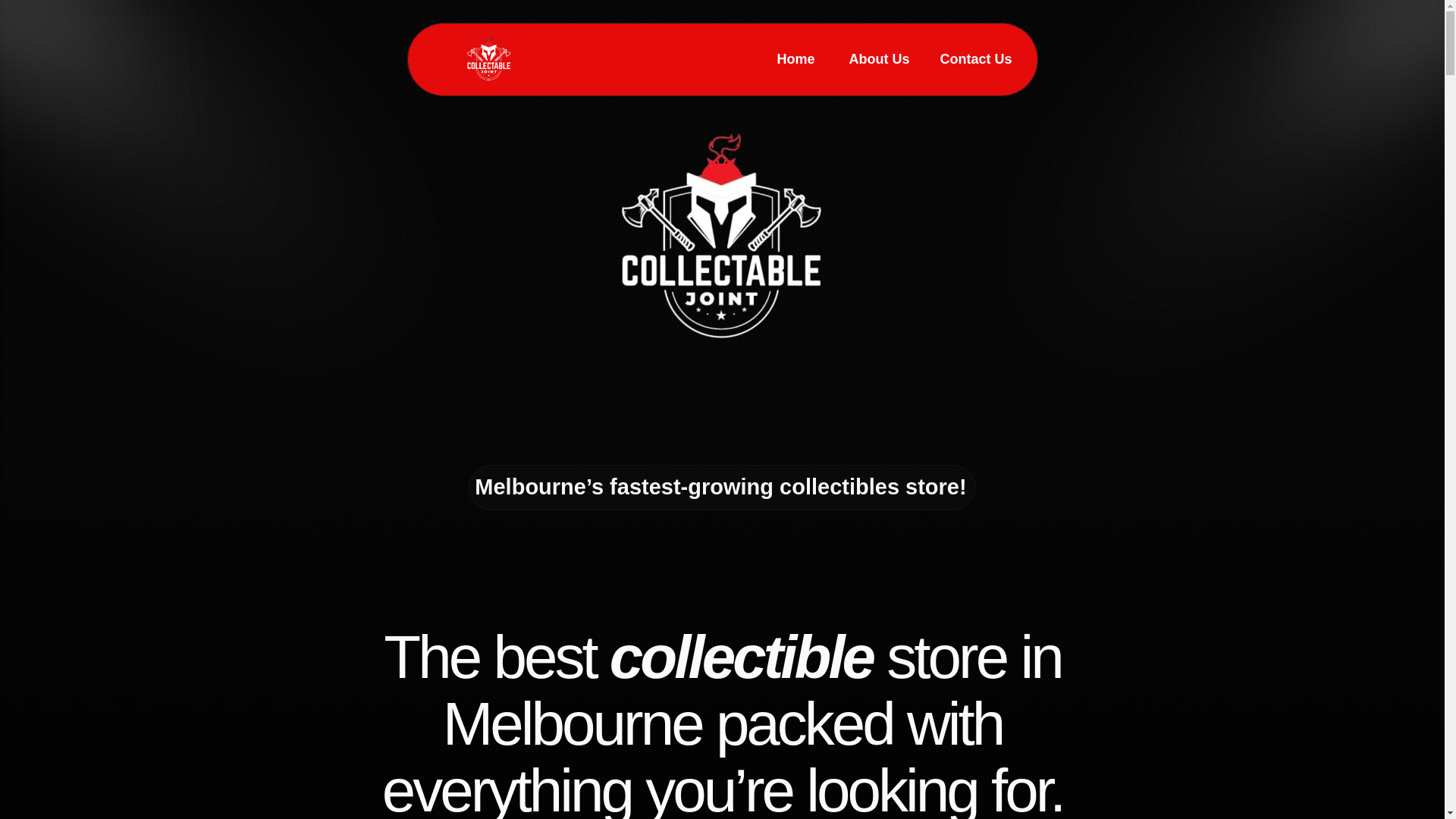 website screenshot of https://collectablesjoint.com/