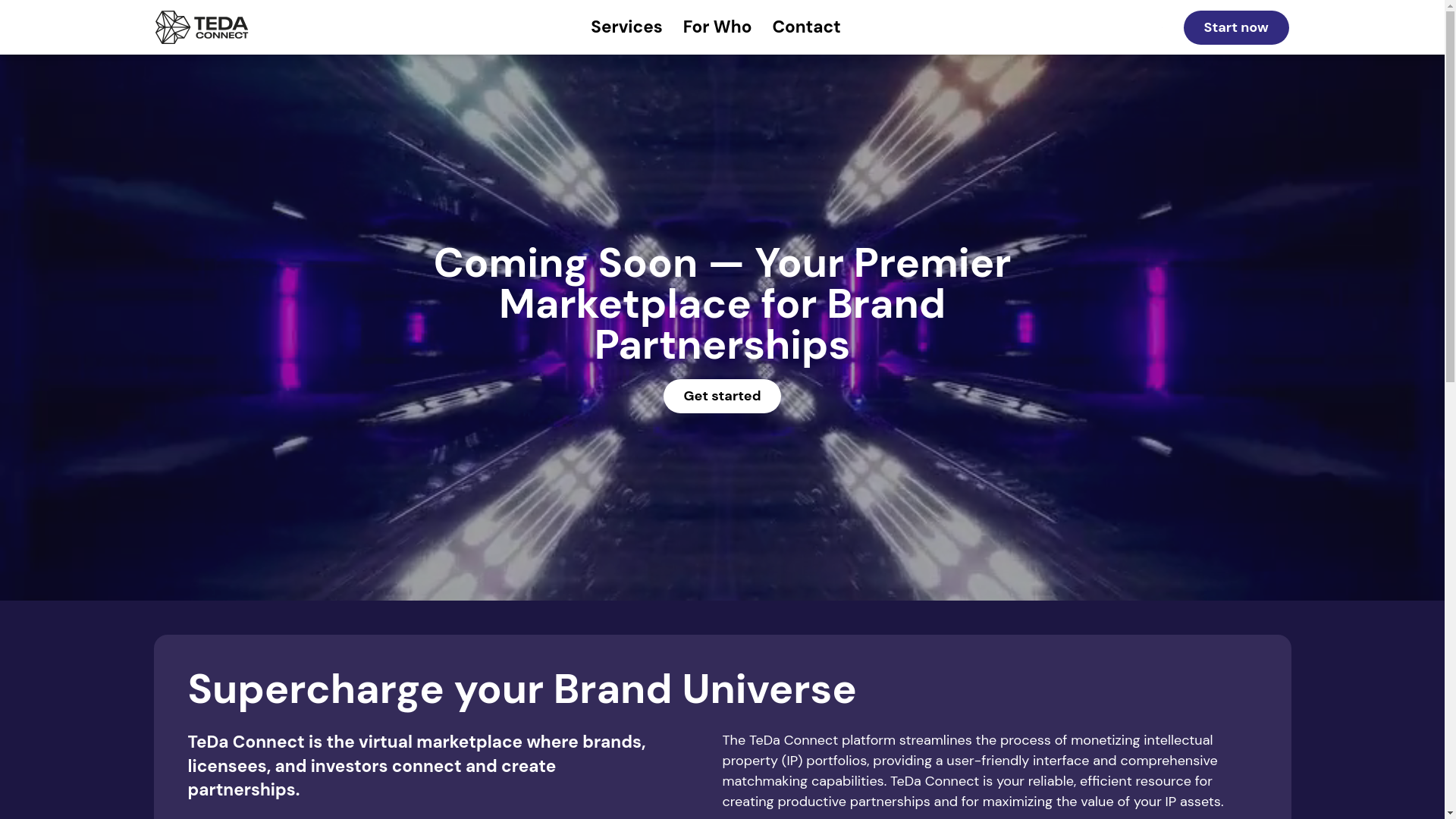 website screenshot of https://tedaconnect.pages.dev/