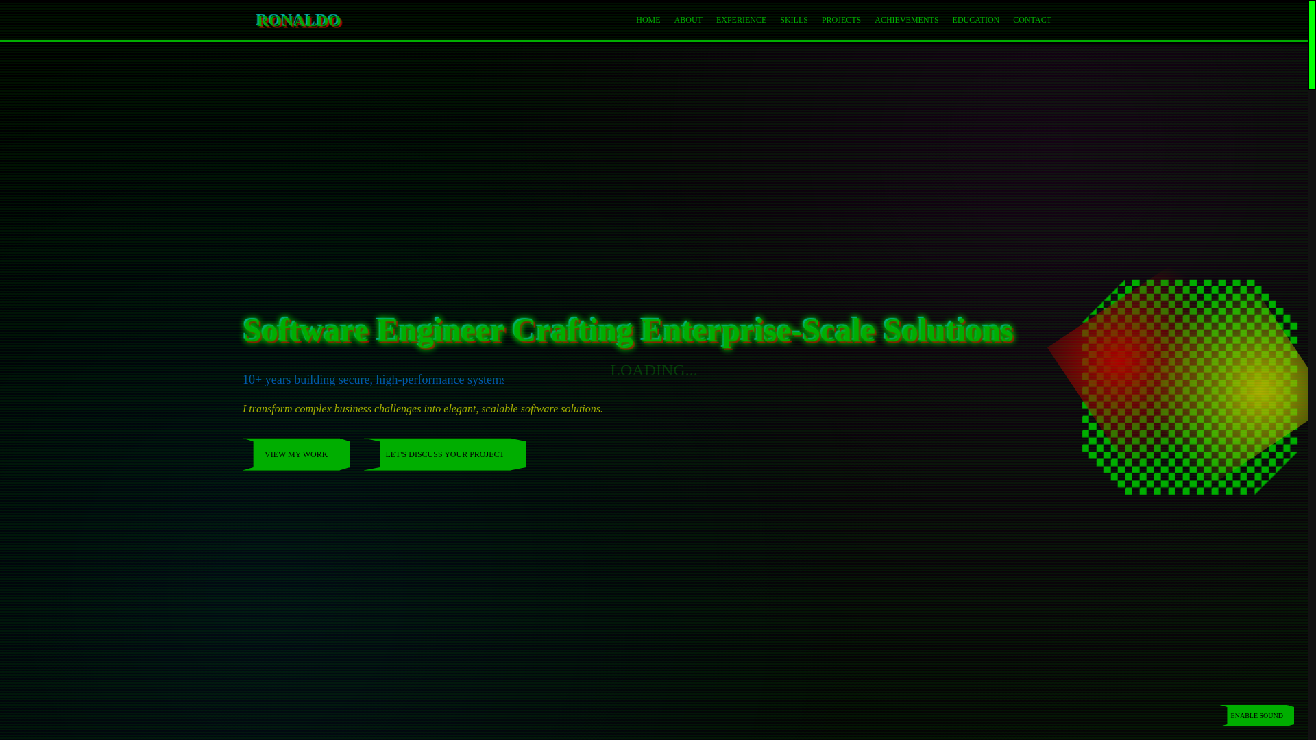 website screenshot of https://ronaldodev-brd.pages.dev/