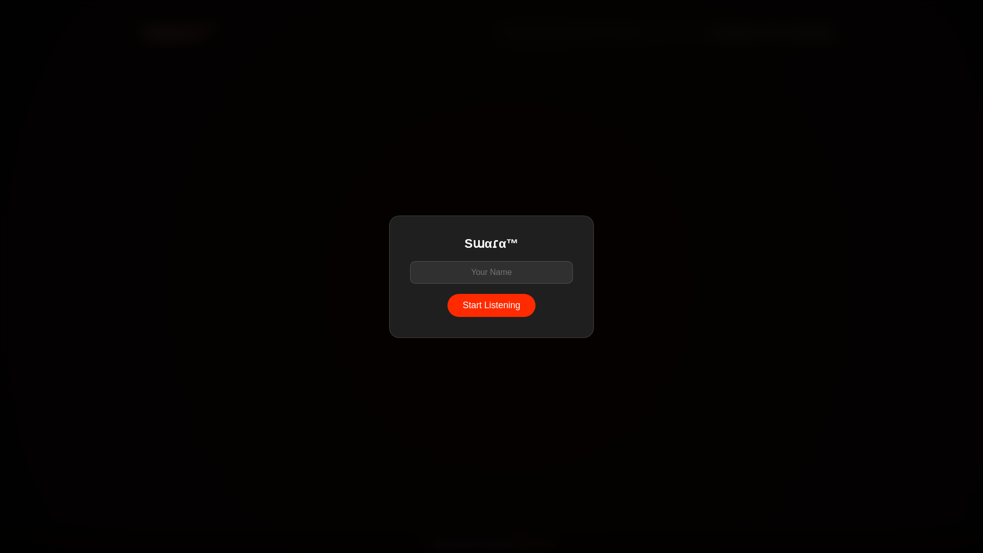 website screenshot of https://swara.pages.dev/