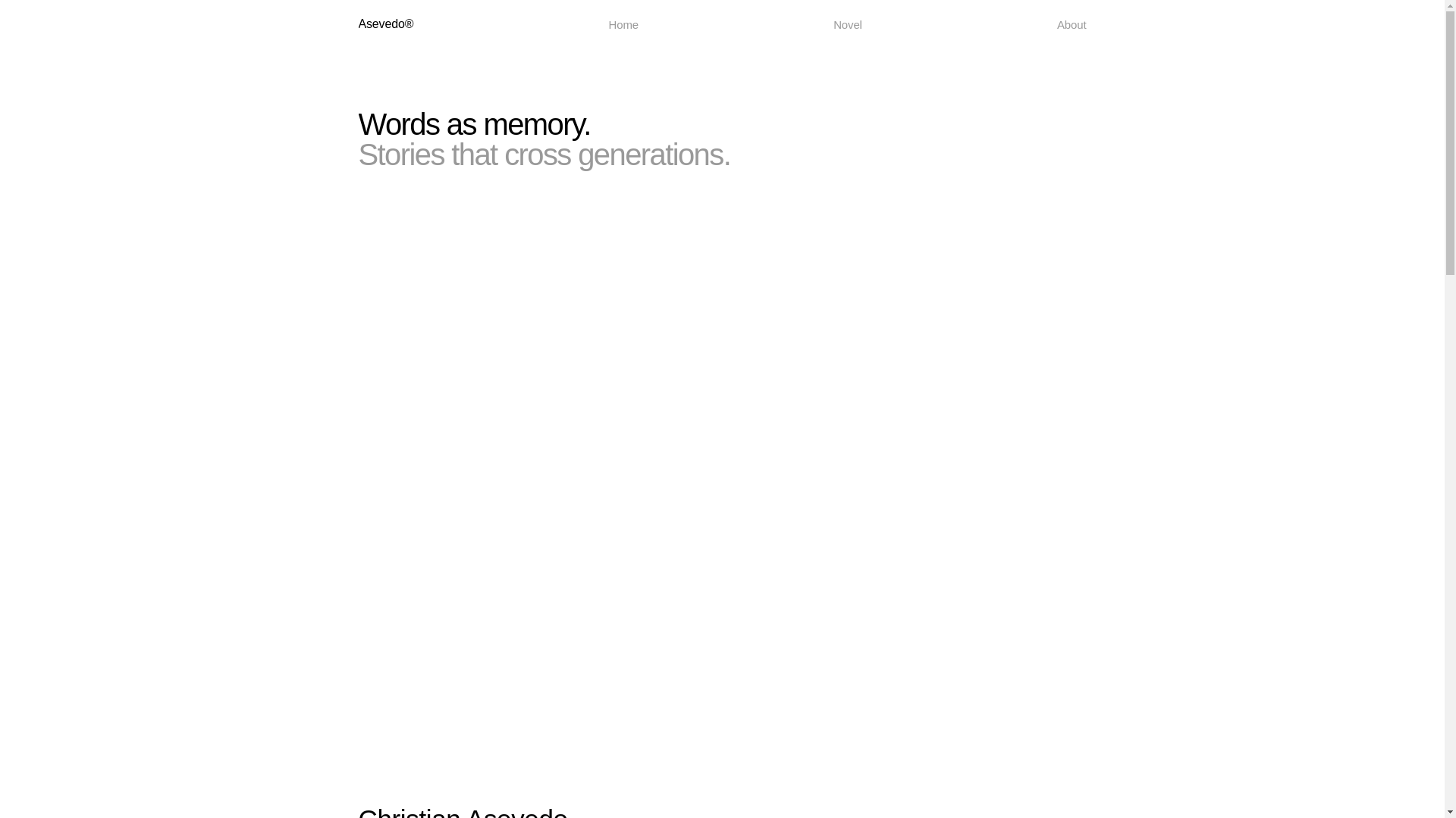 website screenshot of https://christianasevedo.es/
