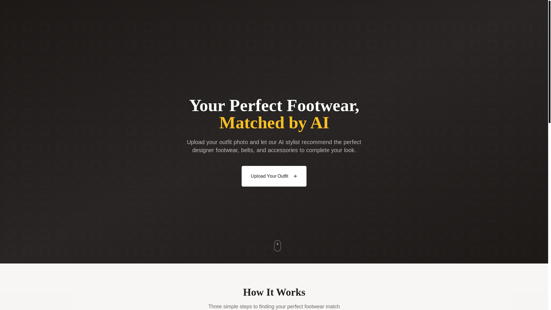 website screenshot of https://aistylematch.shop/