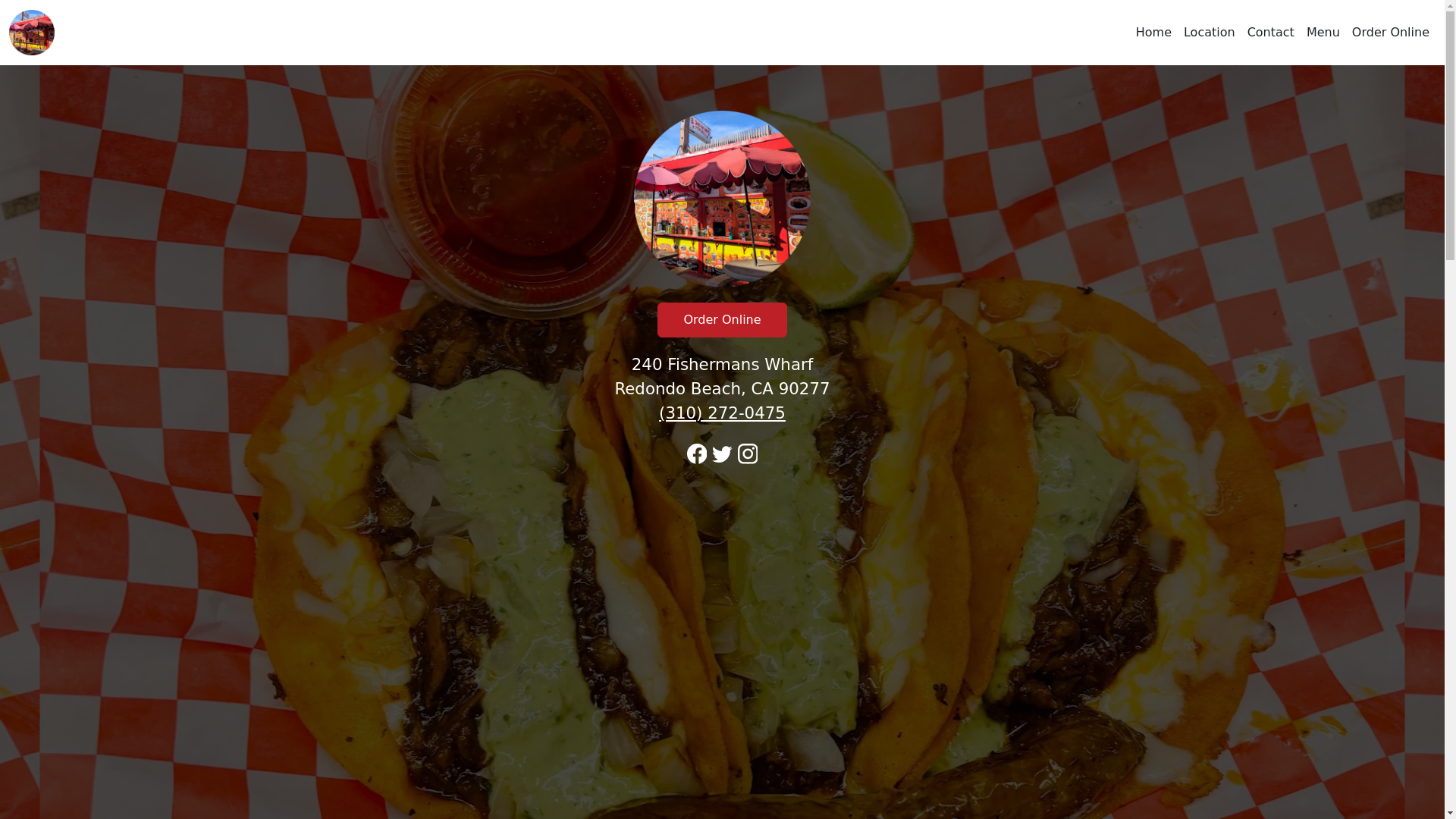 website screenshot of https://elcincodemayomexicanfoodca.com/
